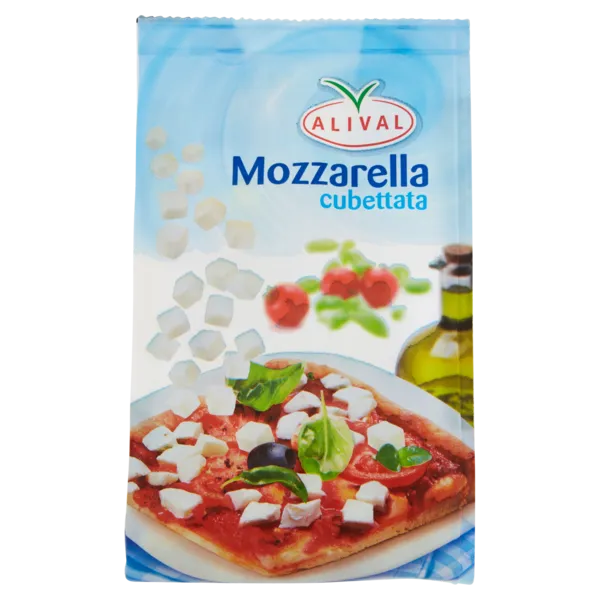Diced mozzarella
