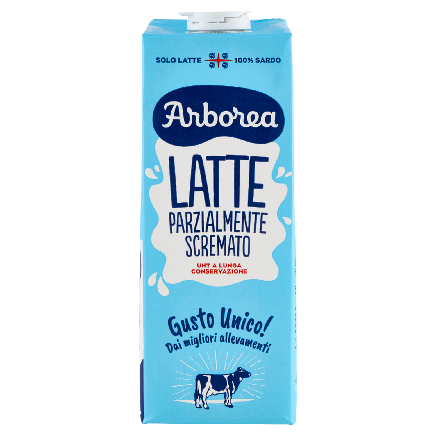 Partly skimmed UHT milk