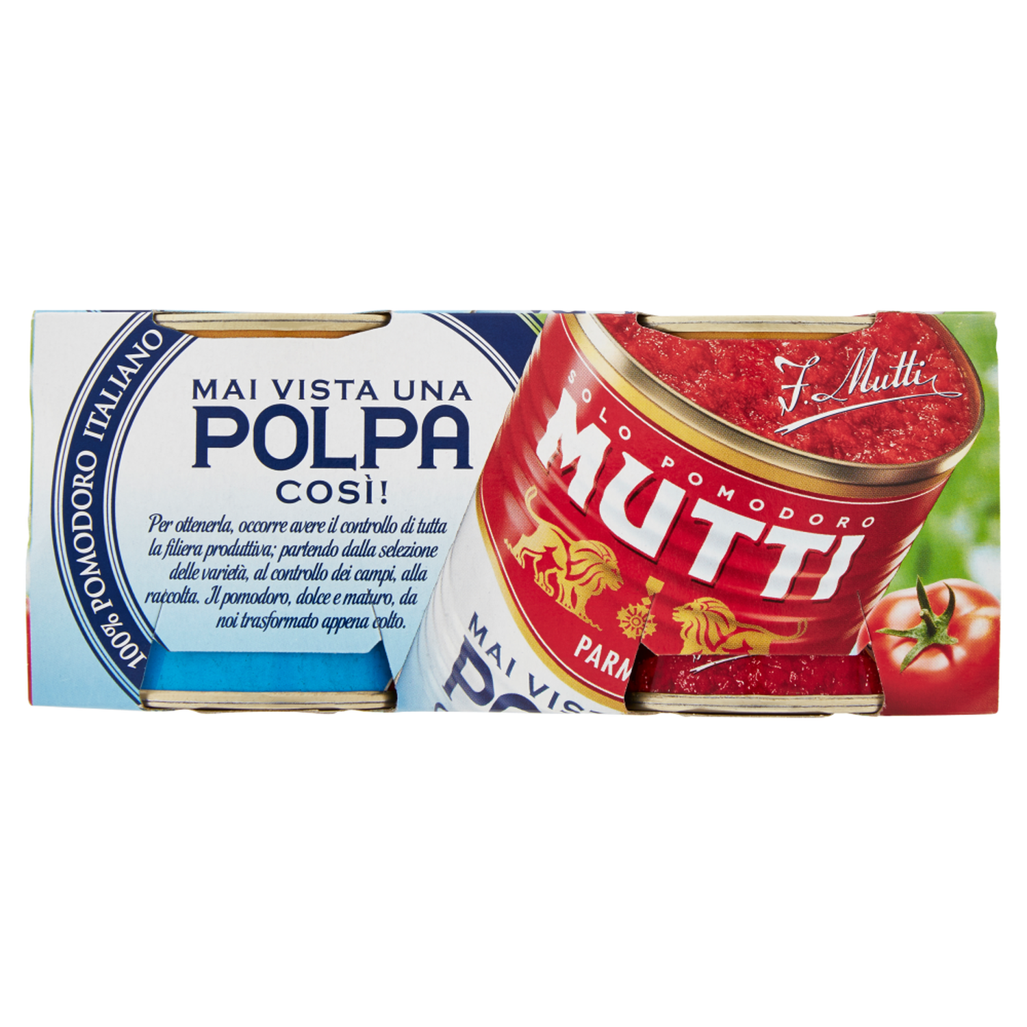 Chopped tomato pulp, two-pack
