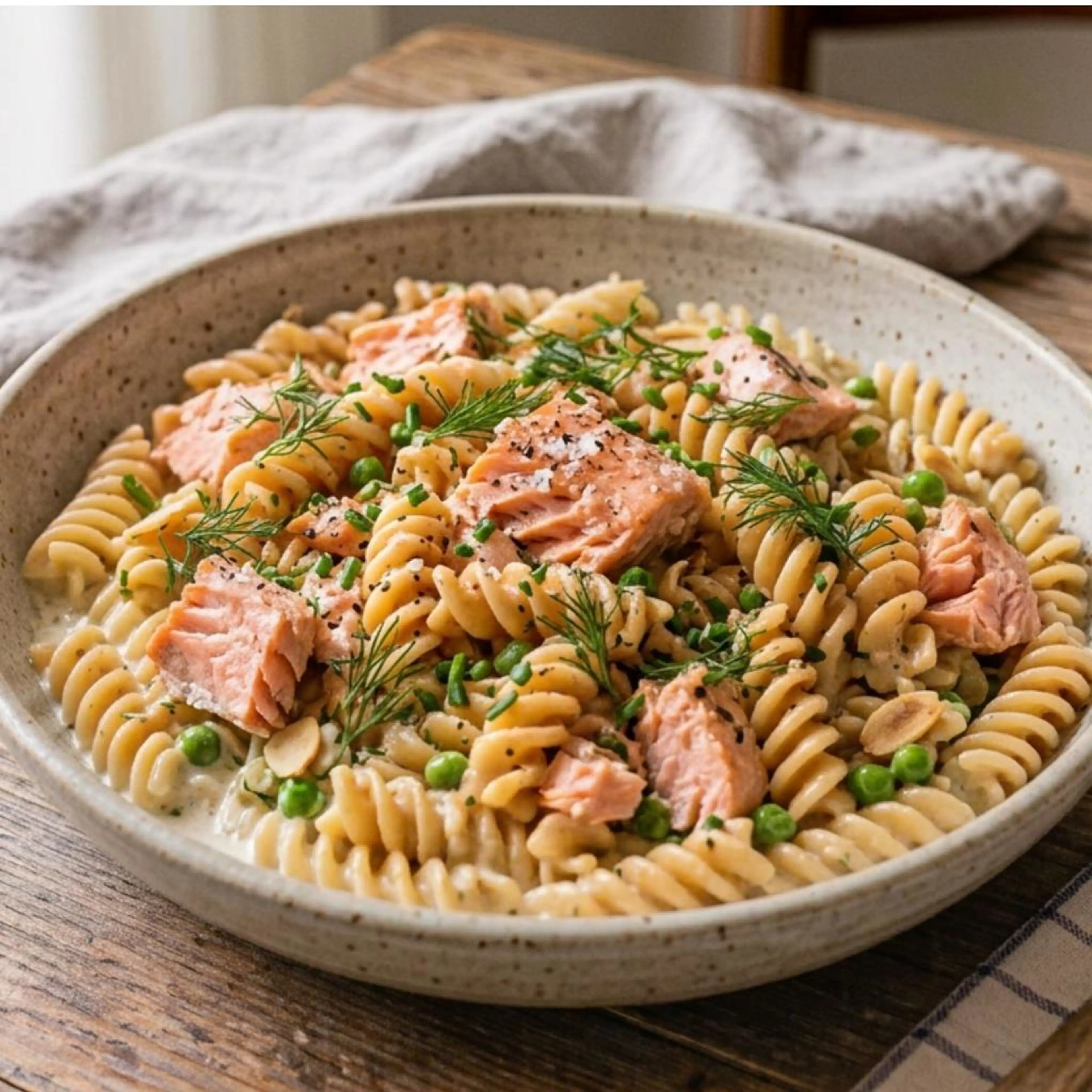 Fusilli au saumon