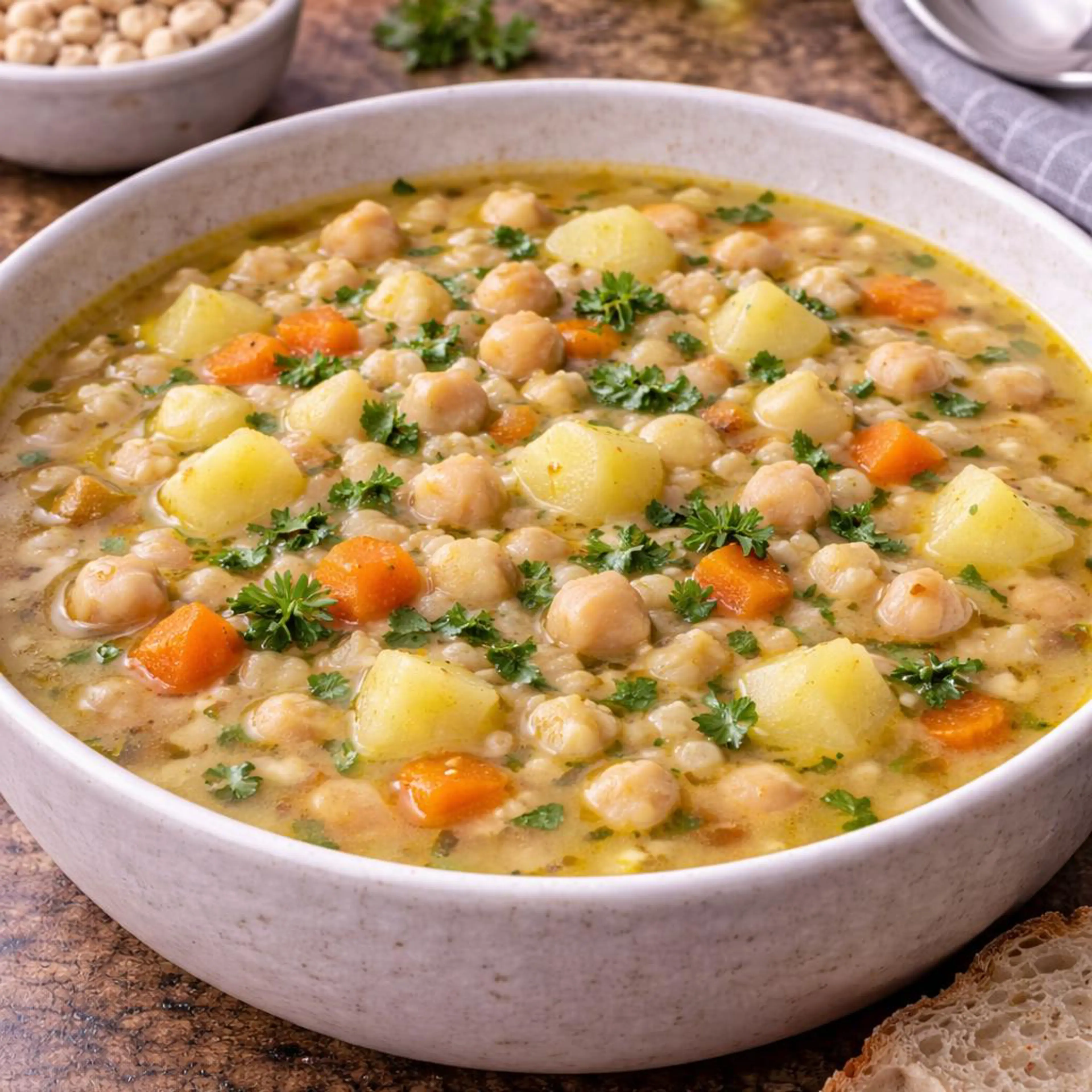 Суп из чичерки и картофеля