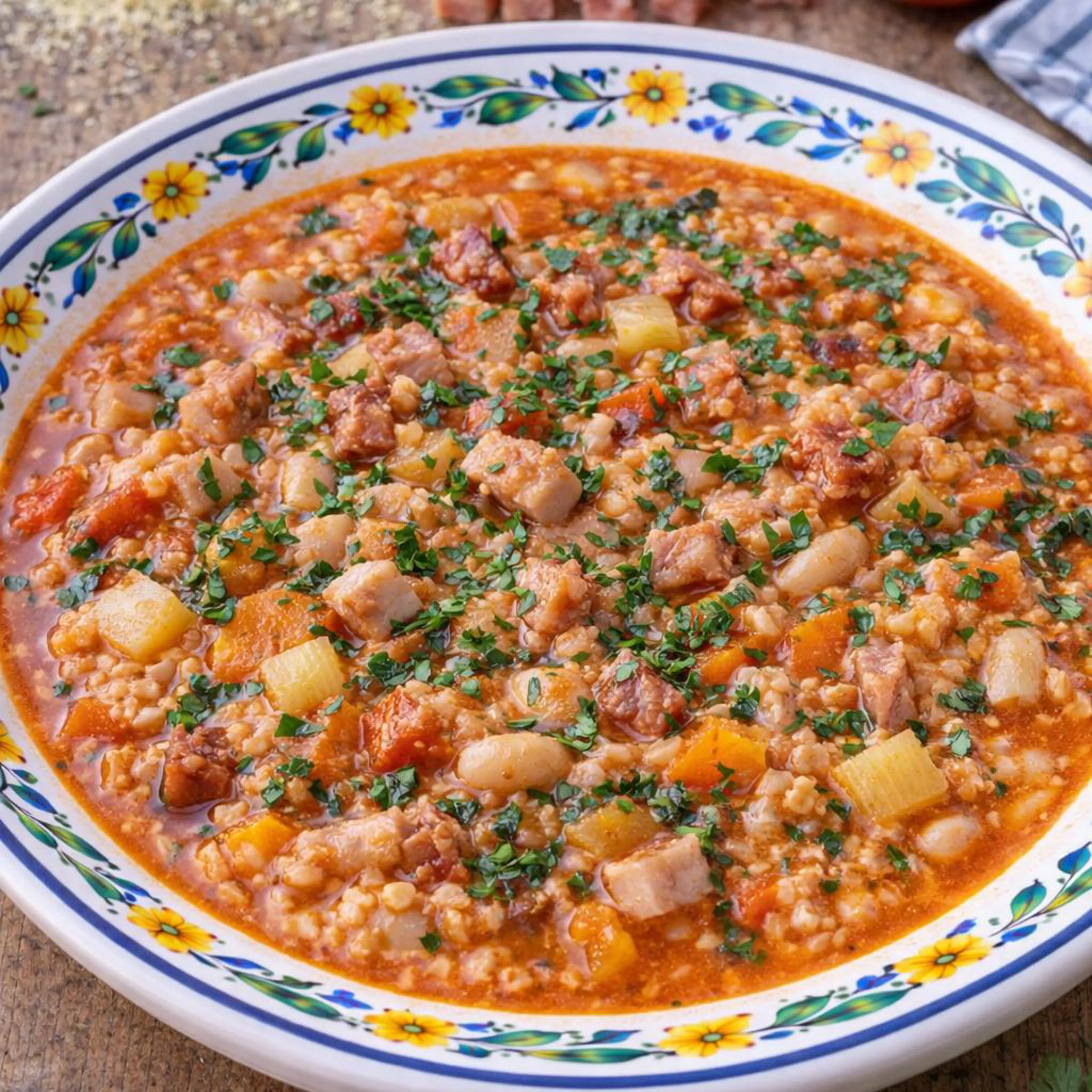 Minestrone mit Grieß