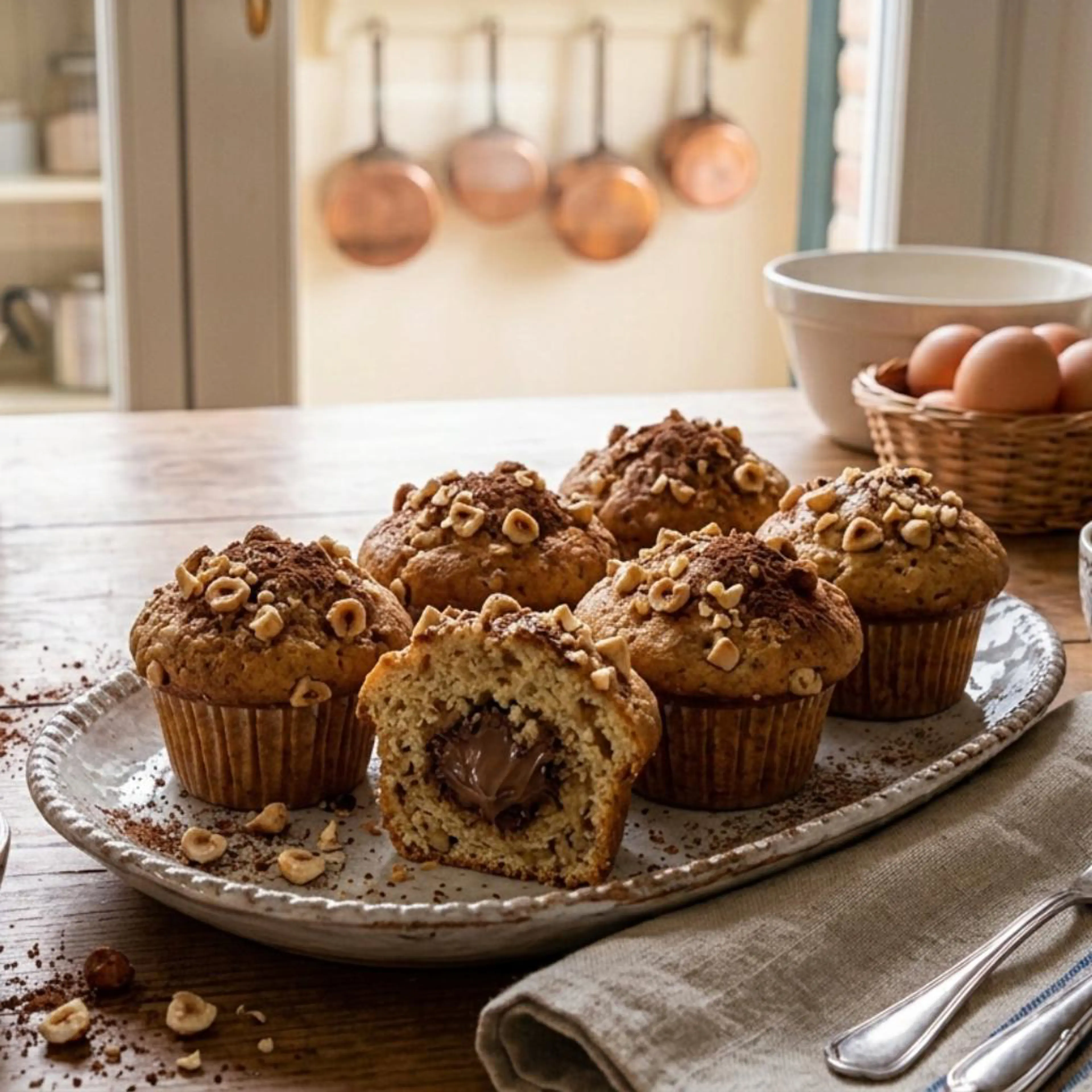 Muffins cacao e nocciole