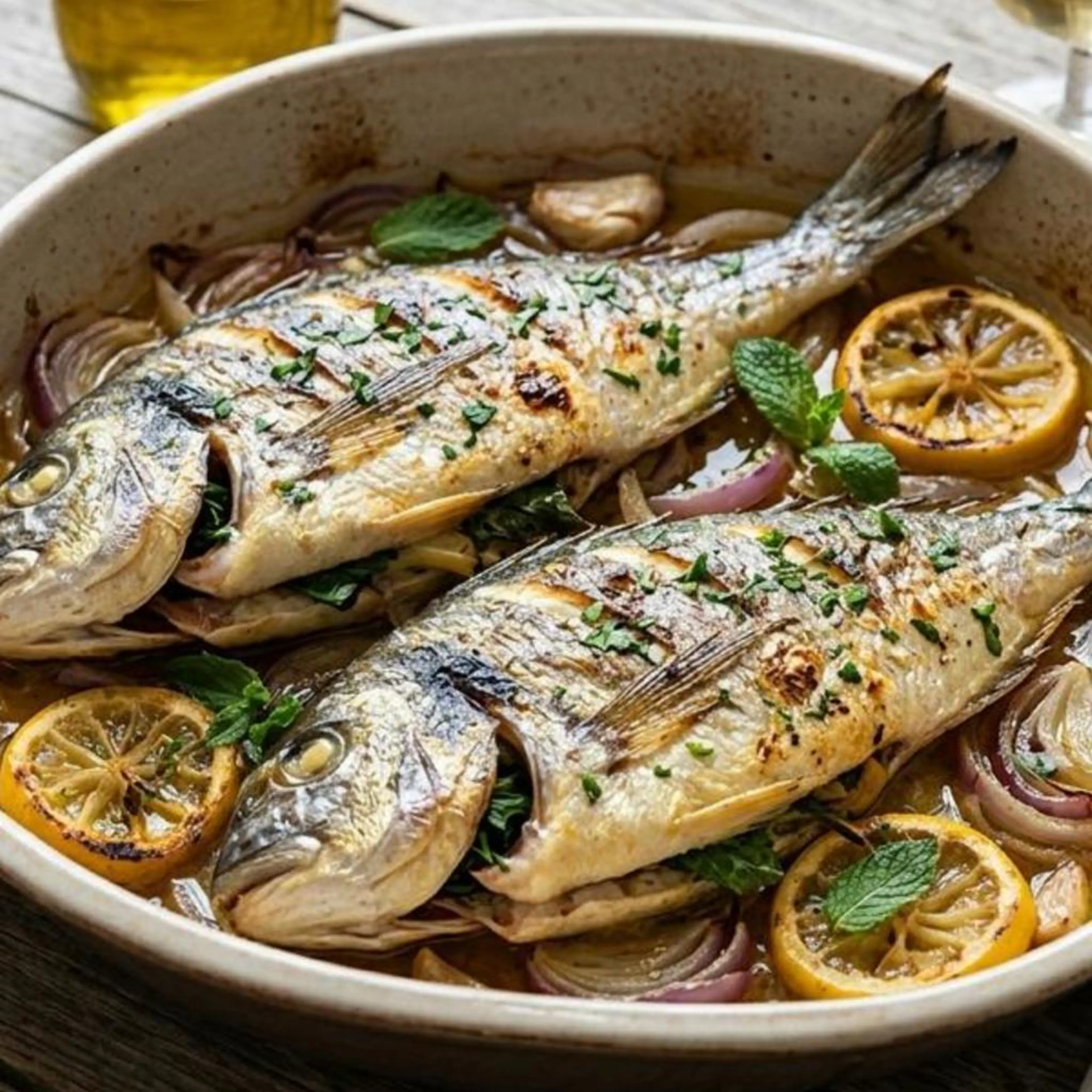 Dorada pieczona w piekarniku
