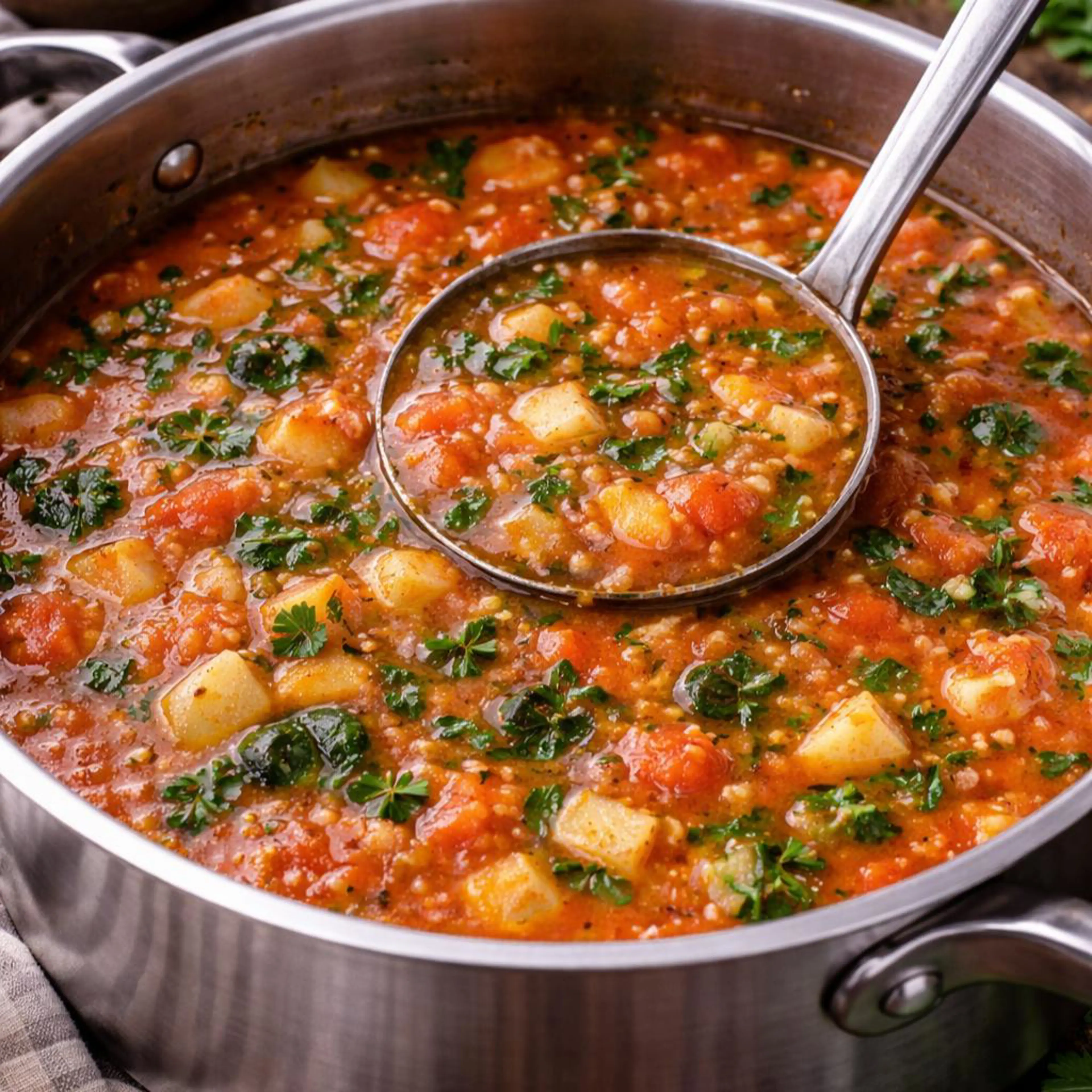 Purê de legumes com tomate