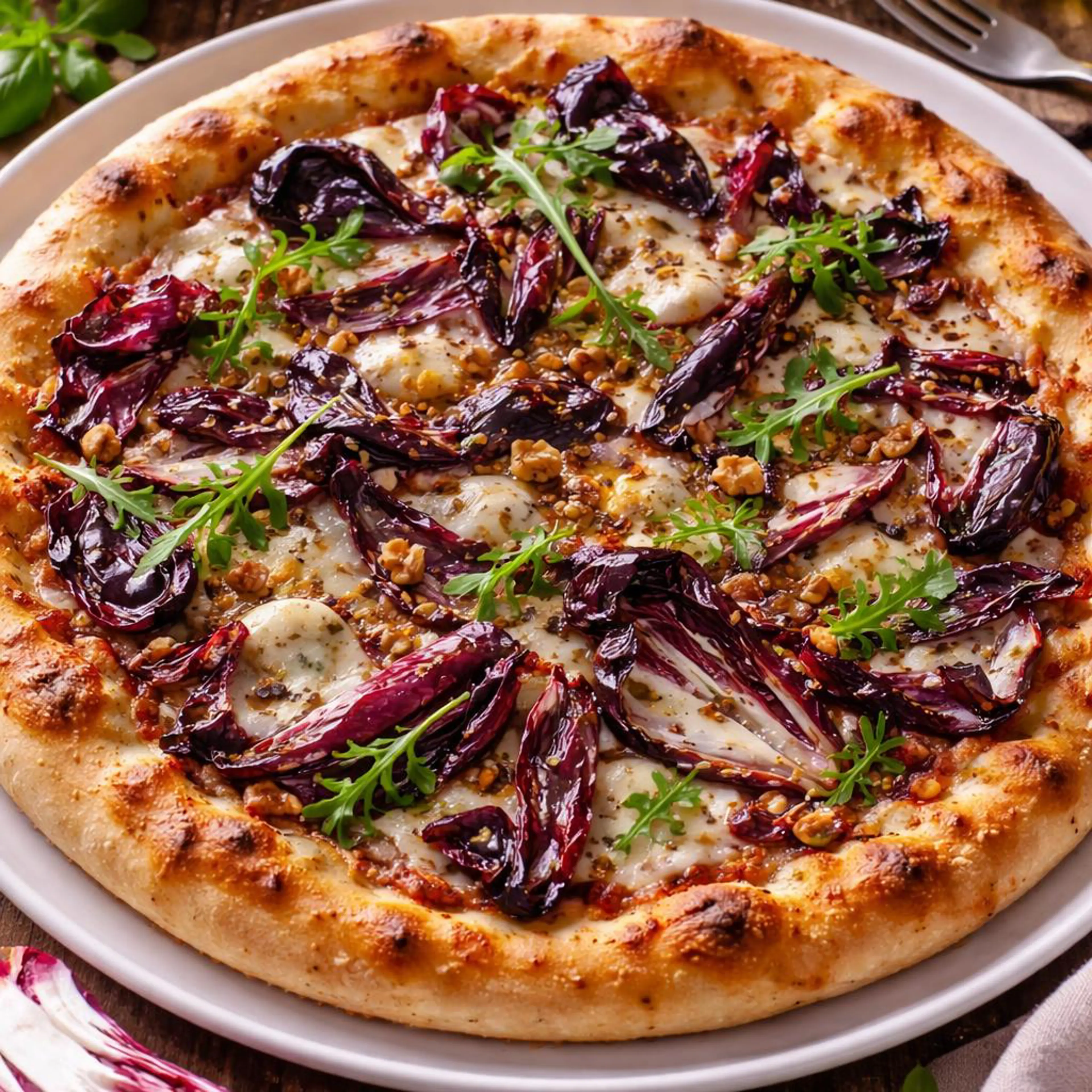 Pizza with Radicchio