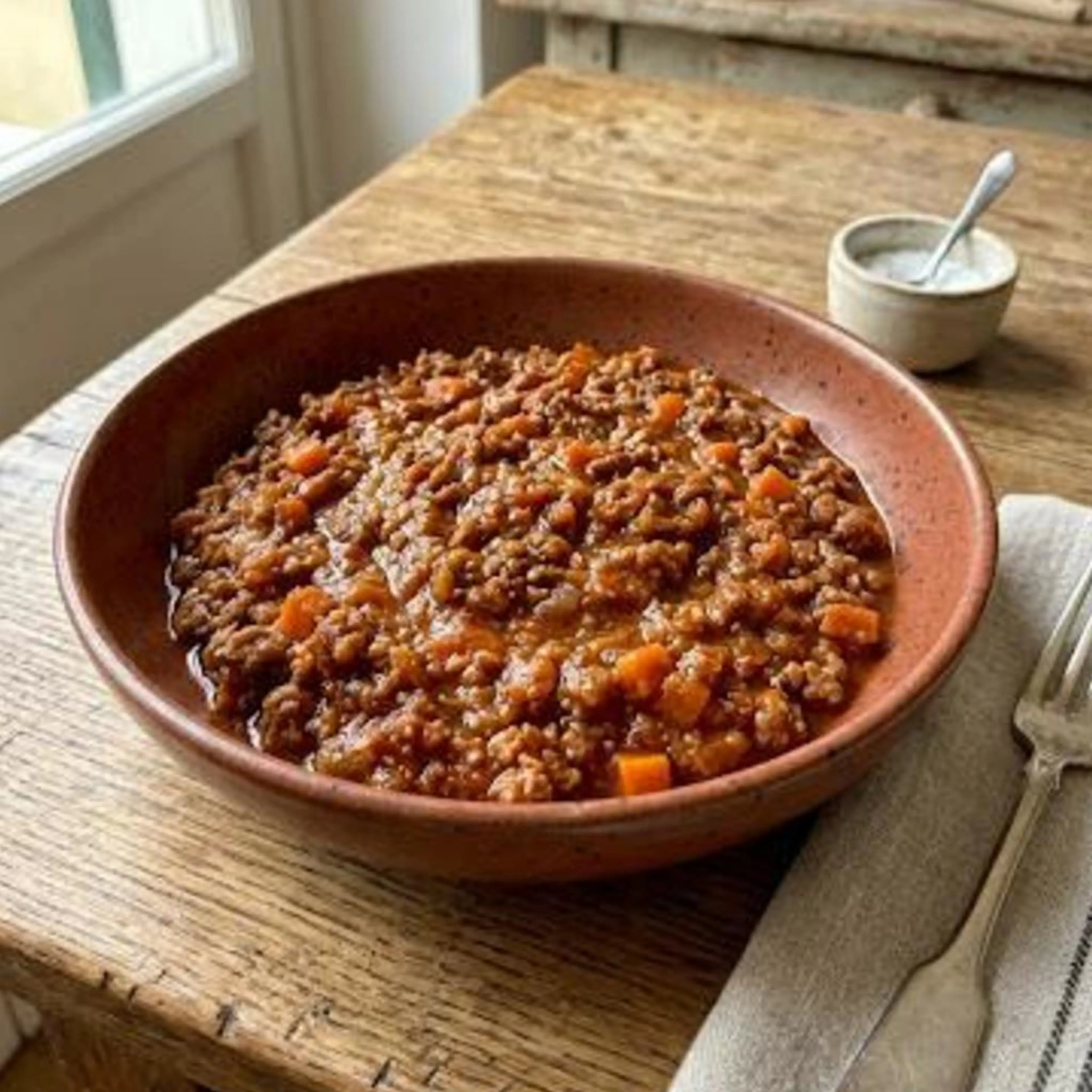Diet ragù with meat