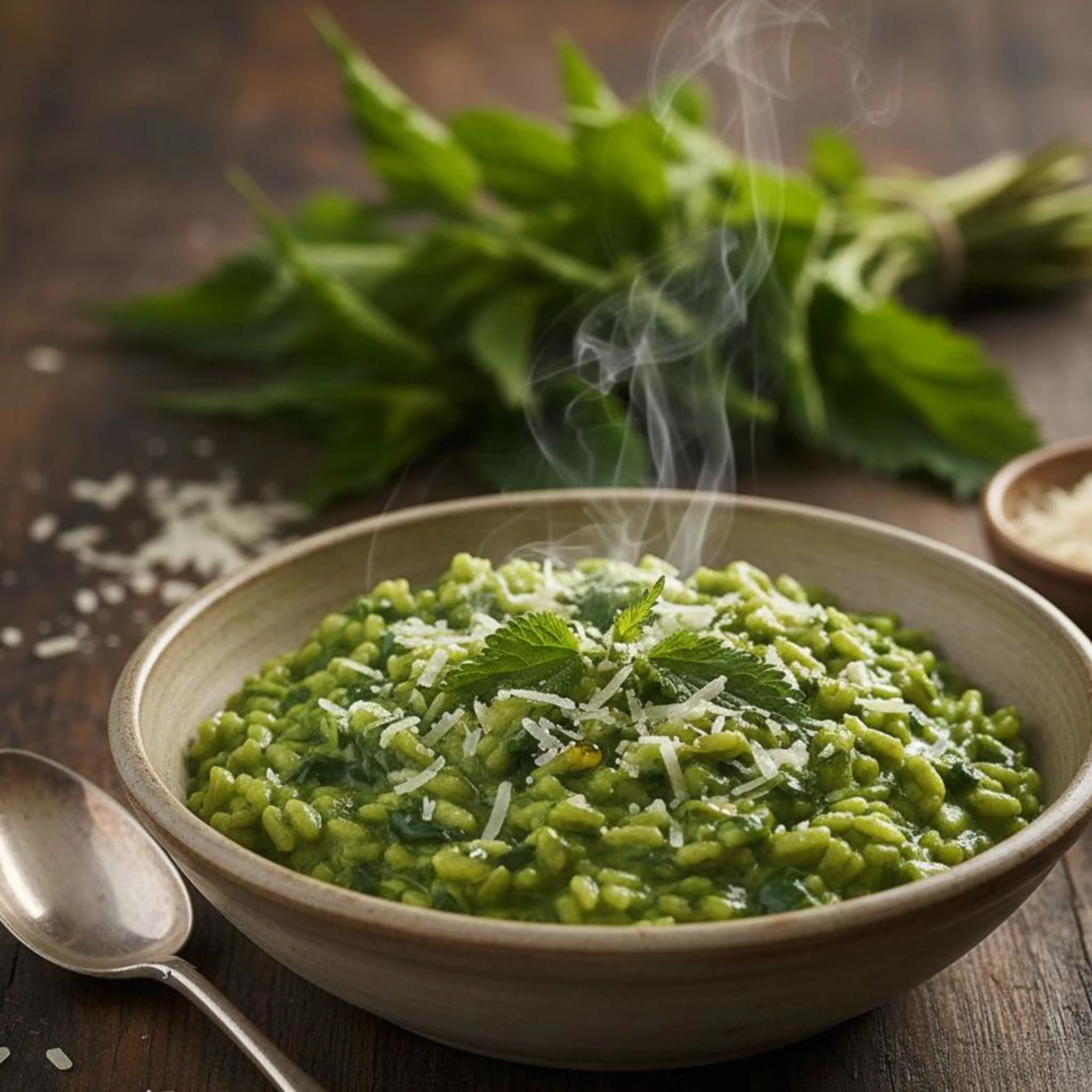 Isırgan otlu risotto
