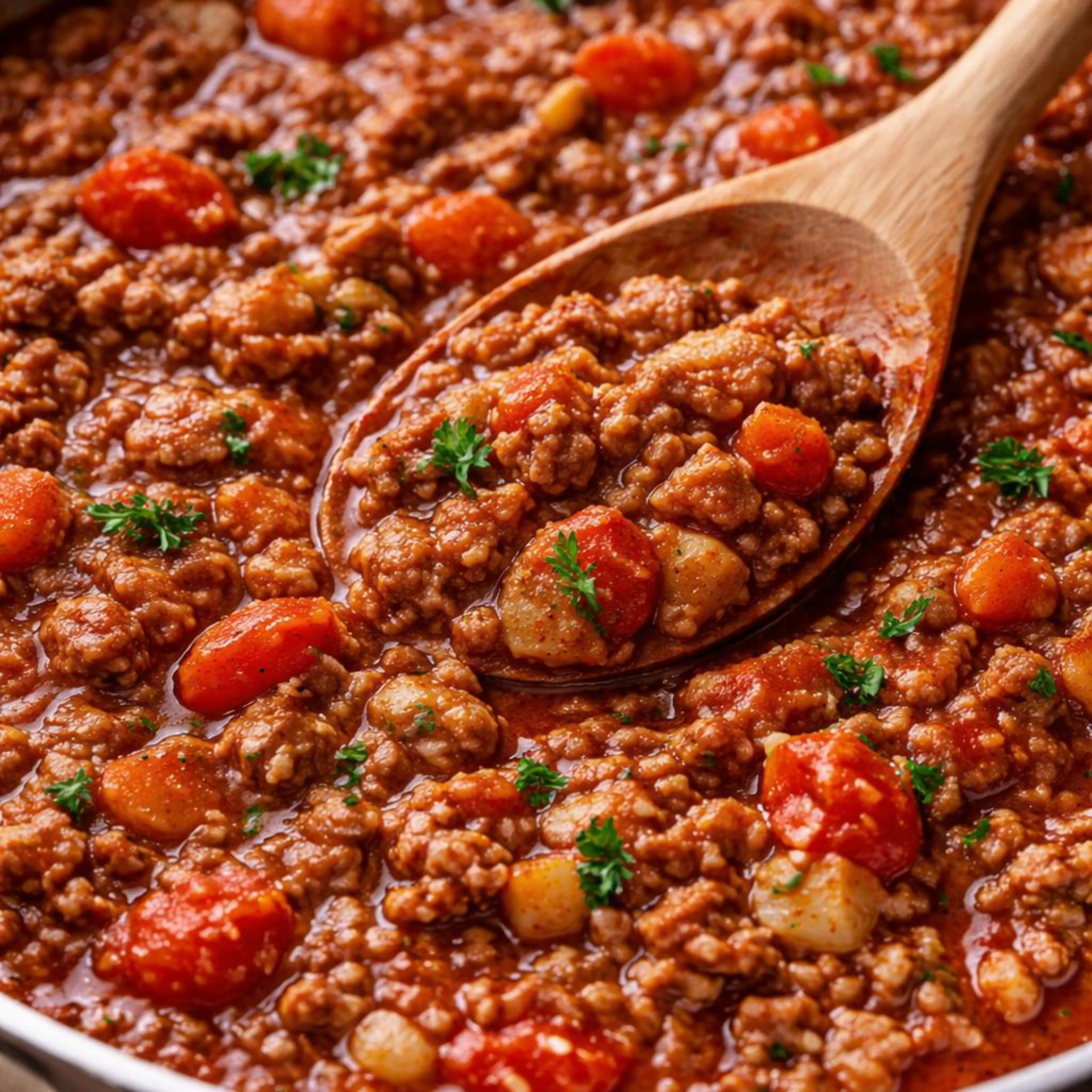 Meat and tomato sauce
