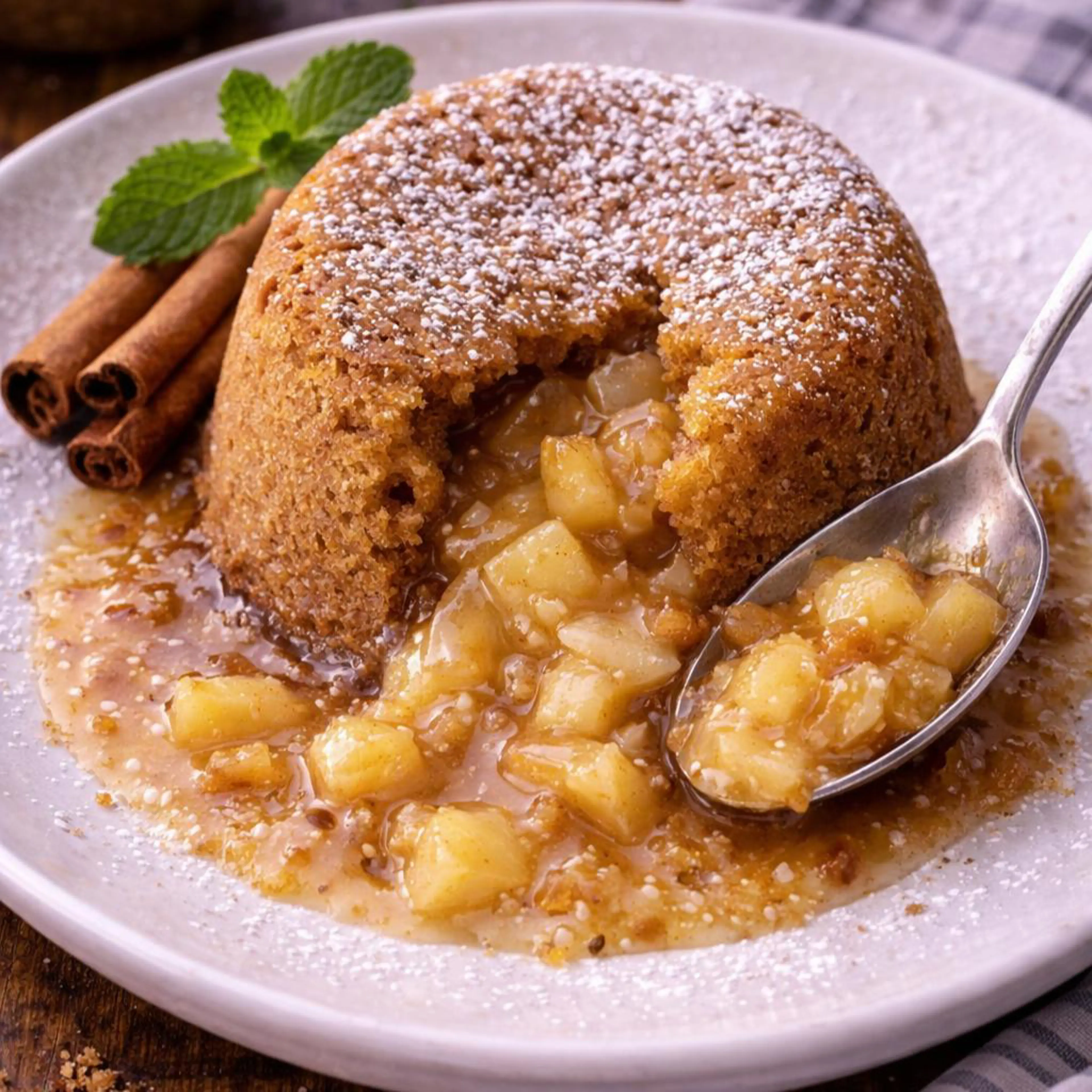 Meleg almás torta