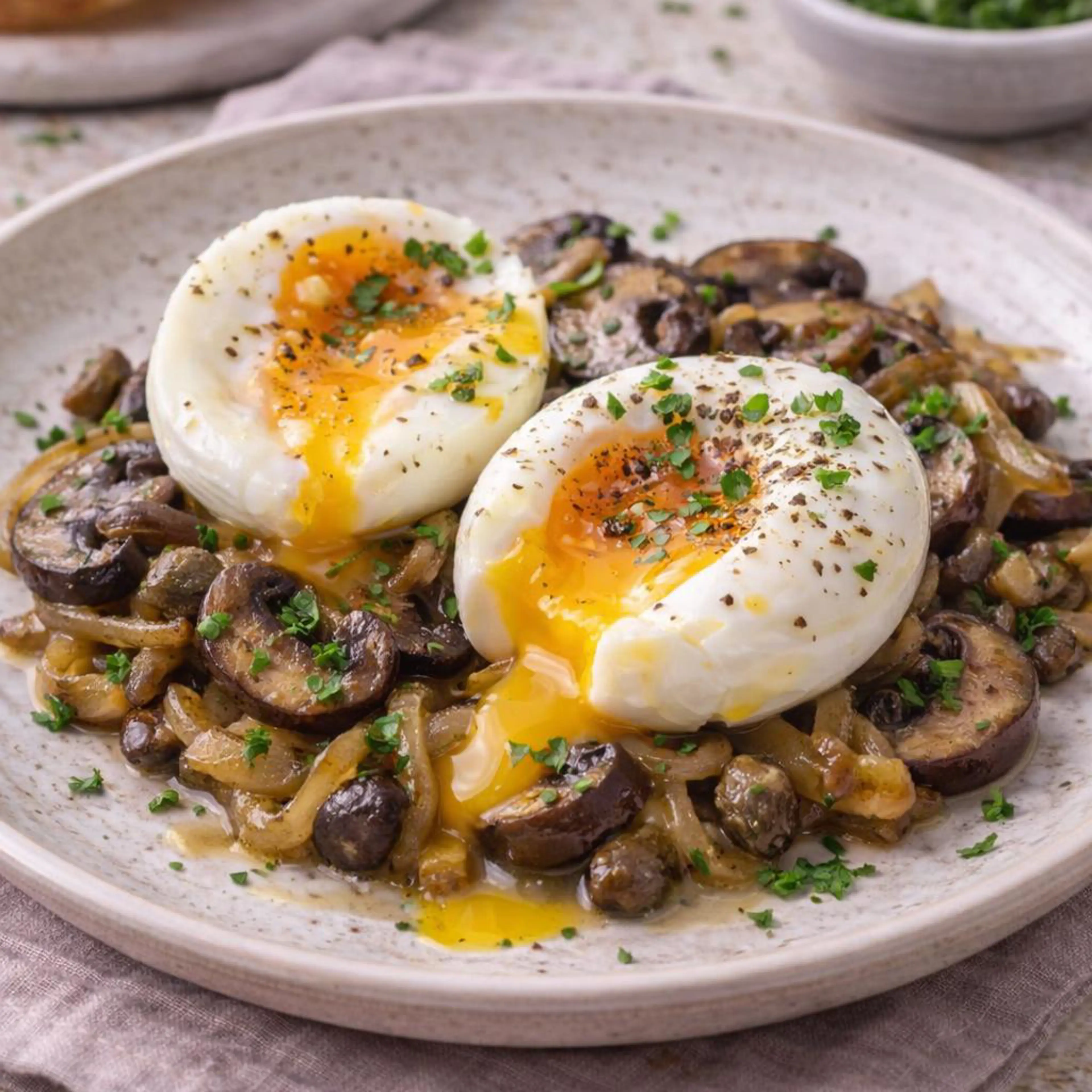 Eggs with Mushrooms