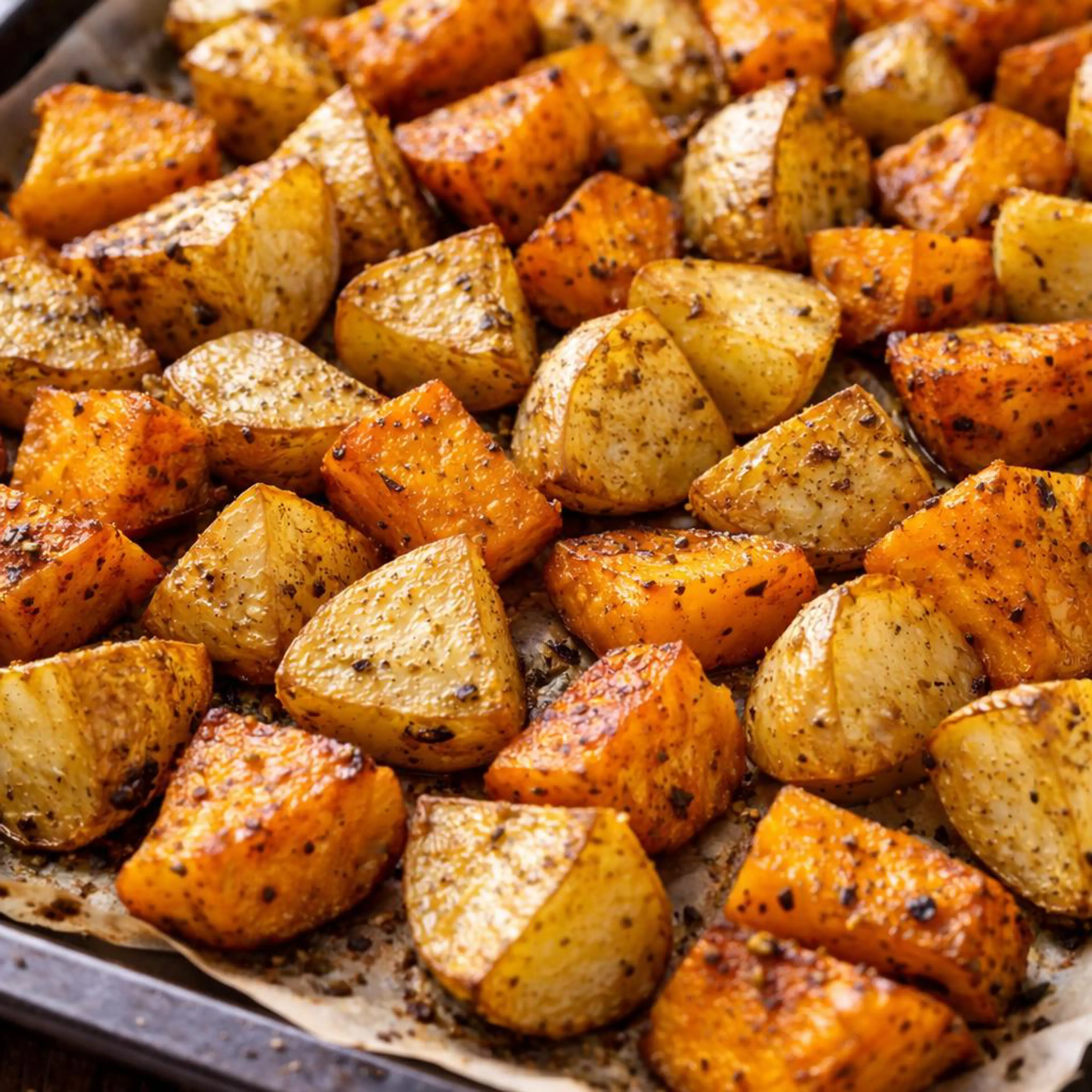 Baked Pumpkin with Potatoes