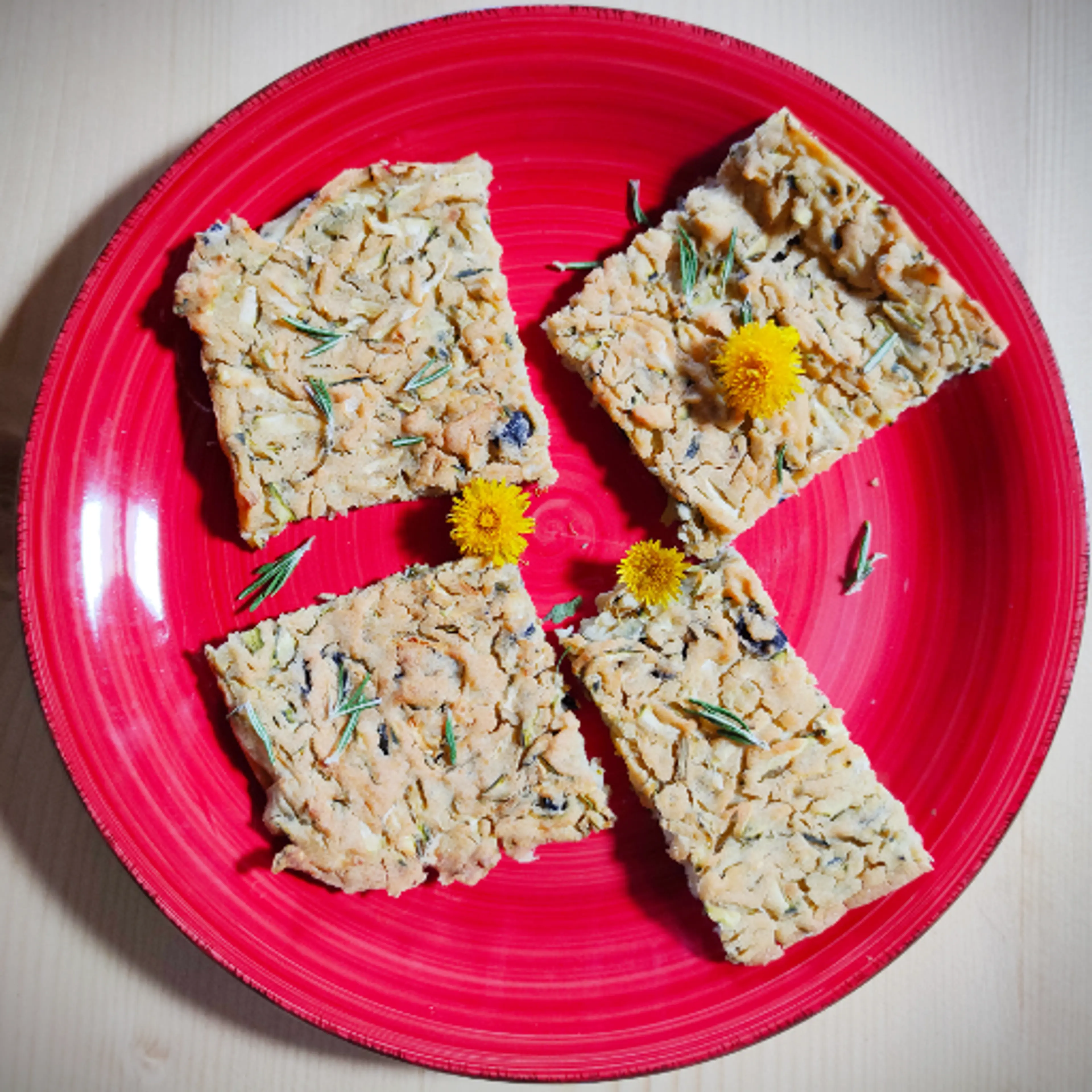Zucchini flatbreads