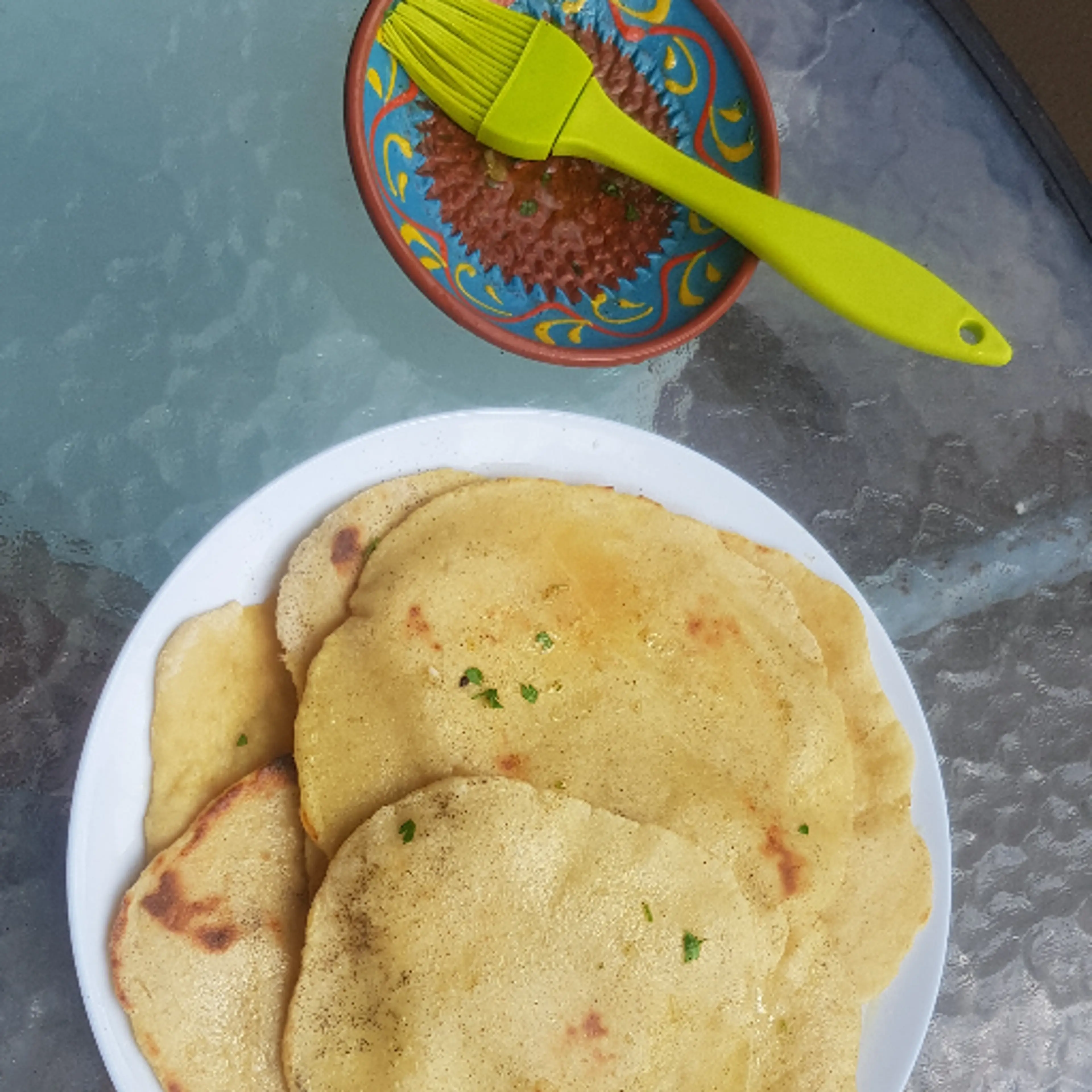 Khorasan wheat naan bread