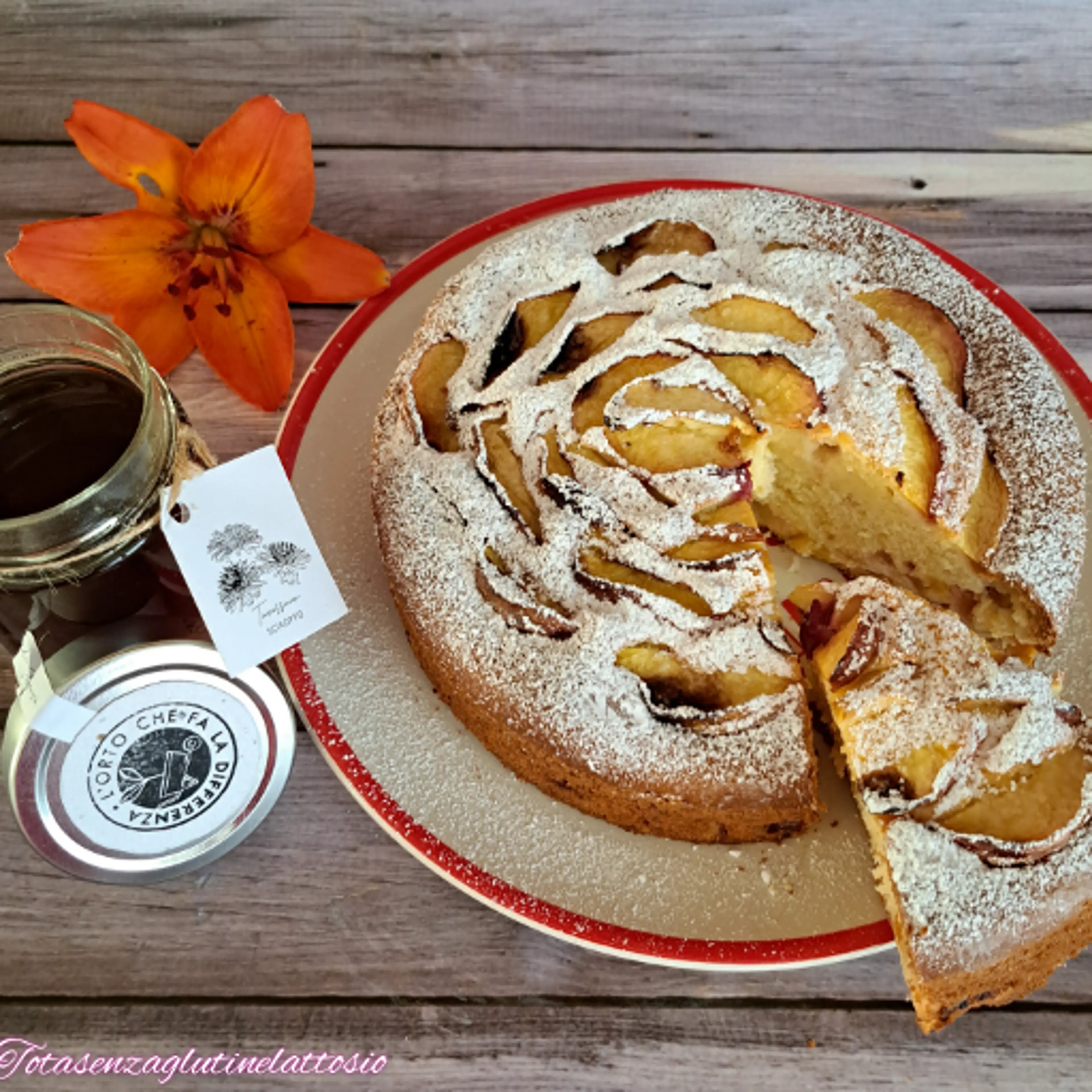Peach cake