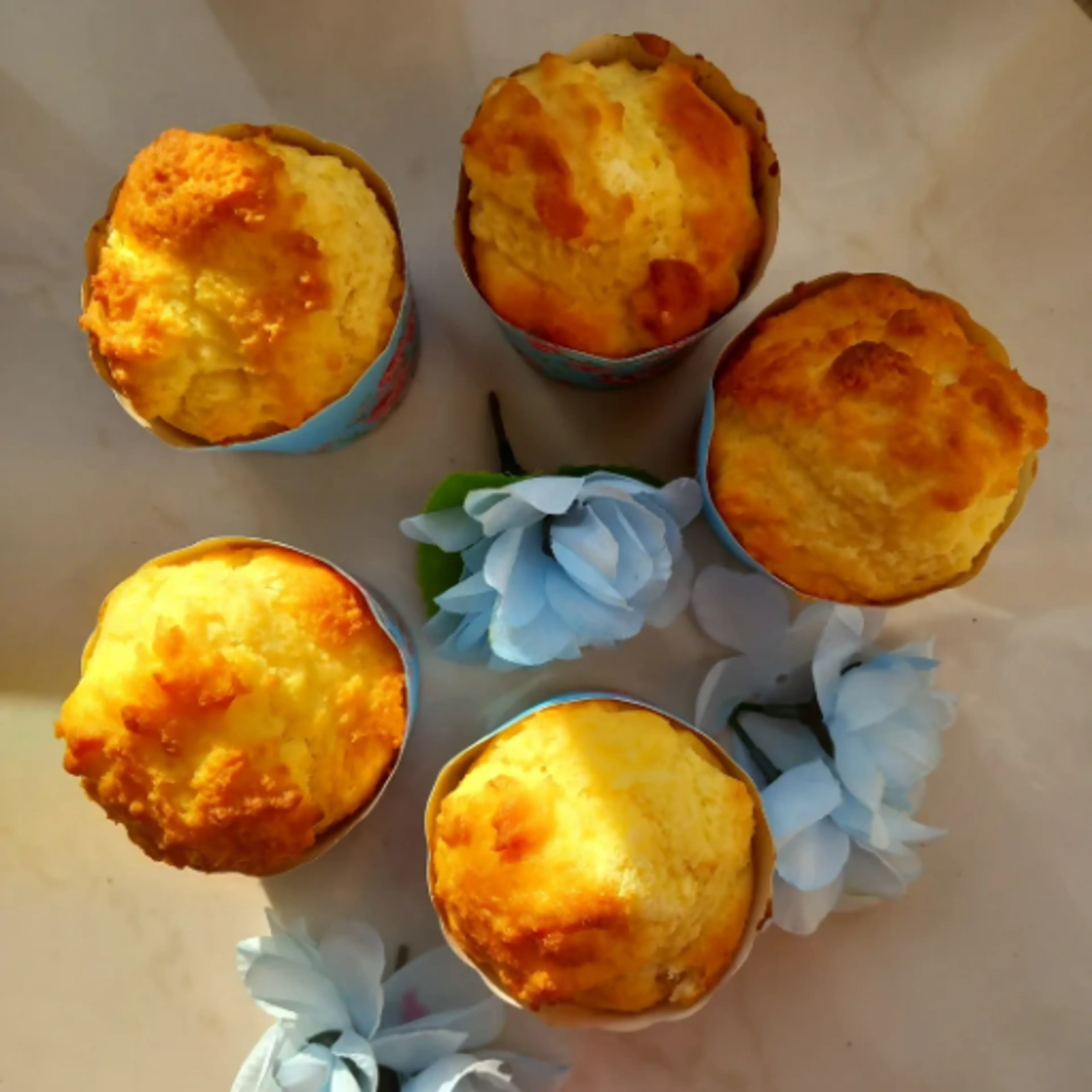 Gluten-free and lactose-free lemon muffins