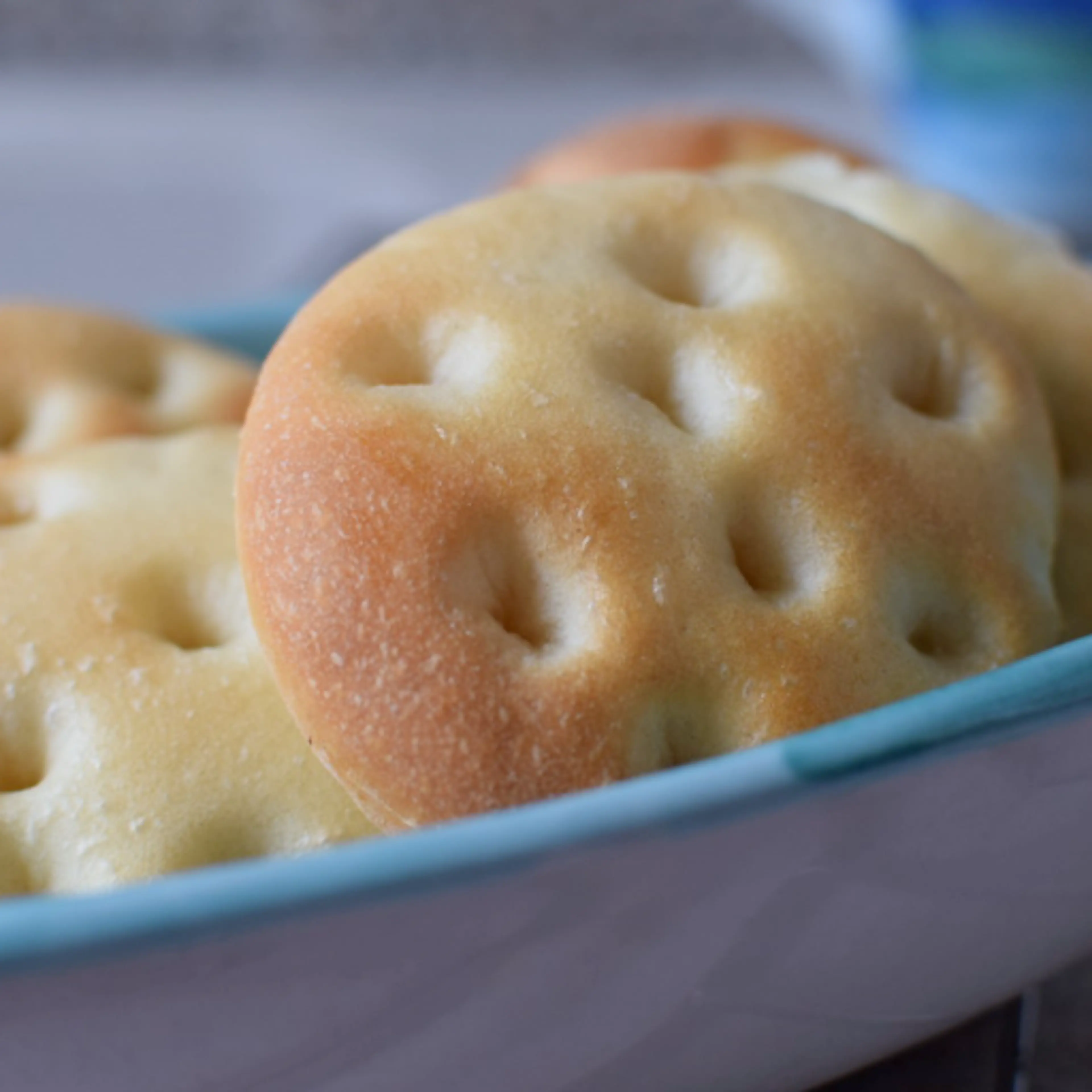 Dairy-free mini focaccias