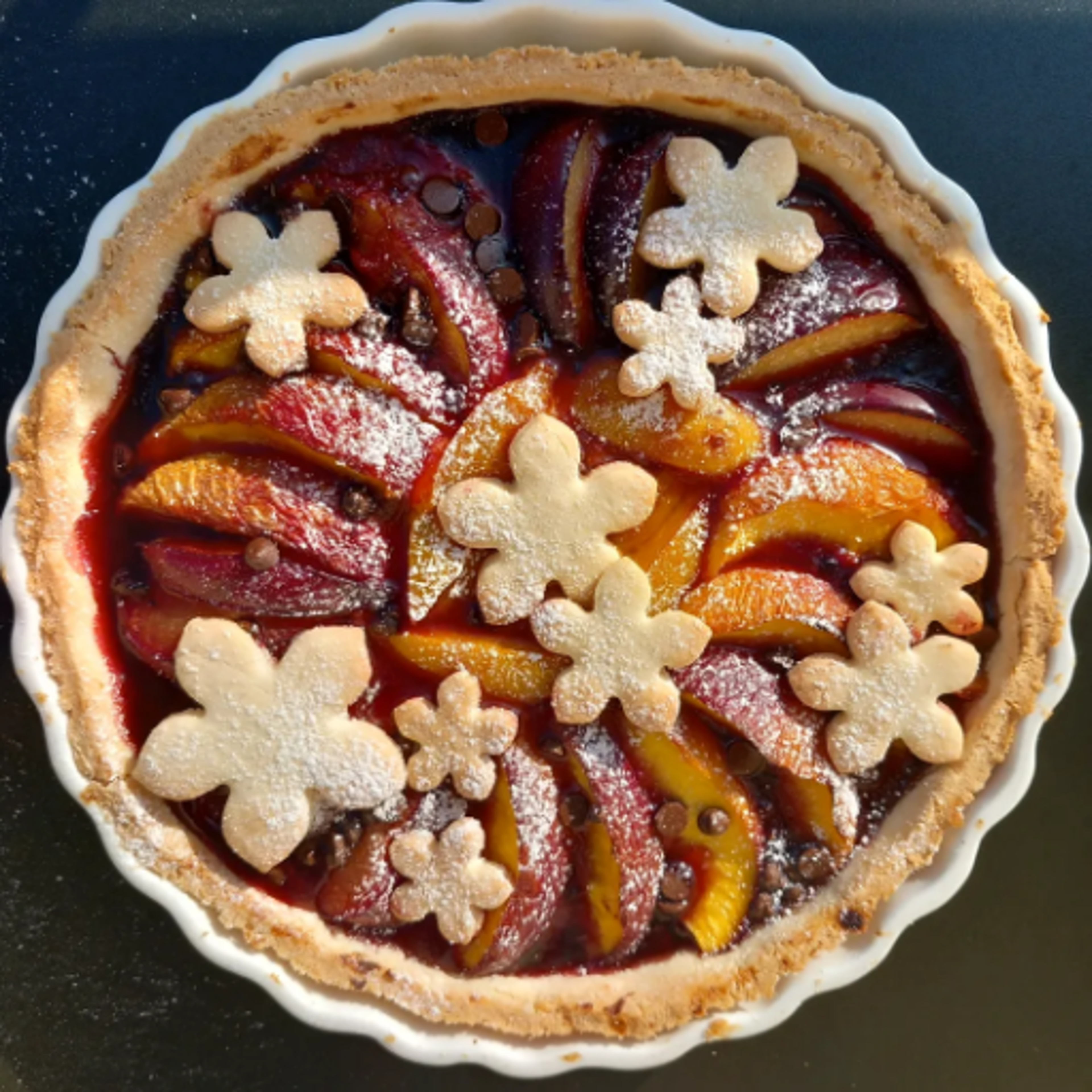 Egg white tart, gluten-free and lactose-free