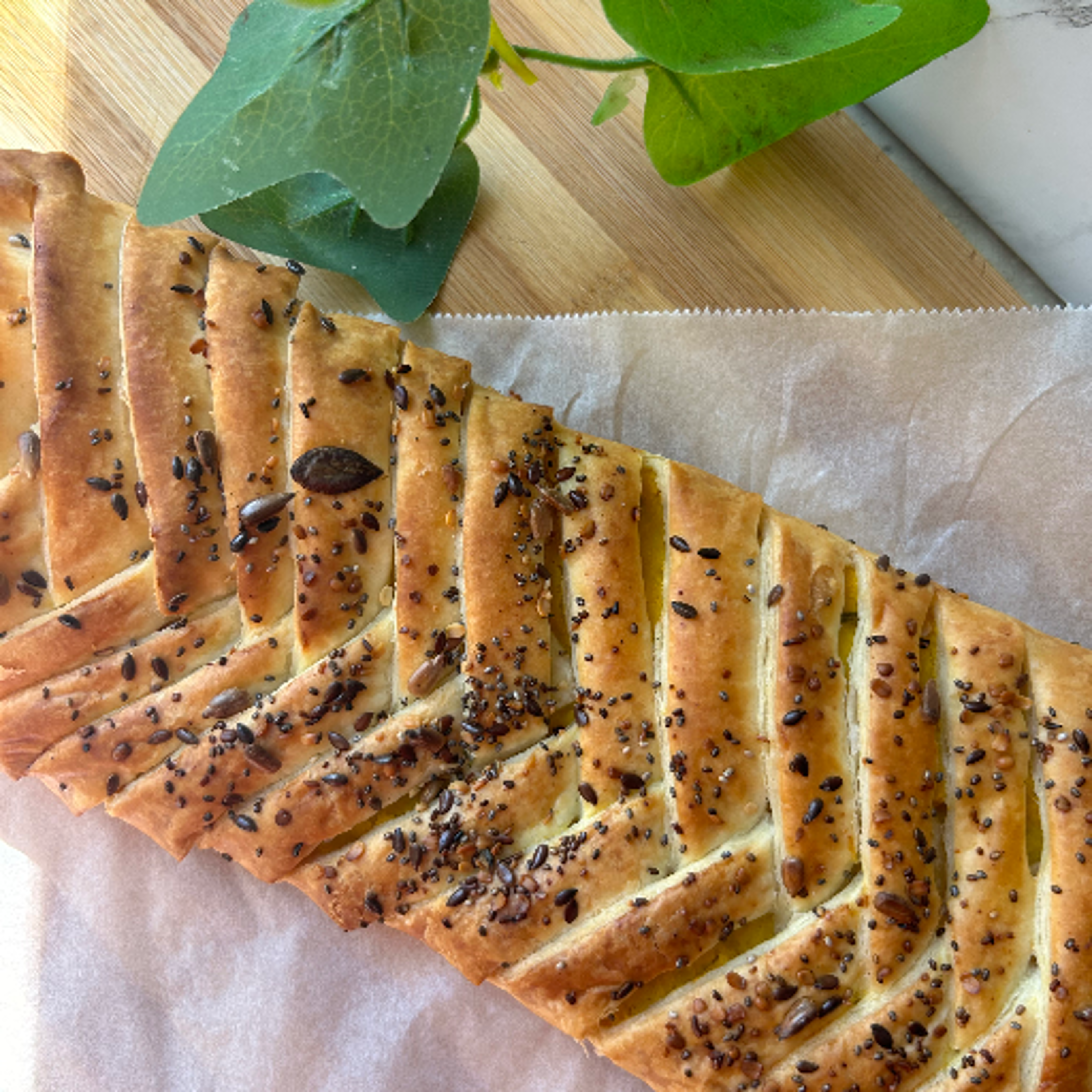 Pumpkin and ricotta strudel