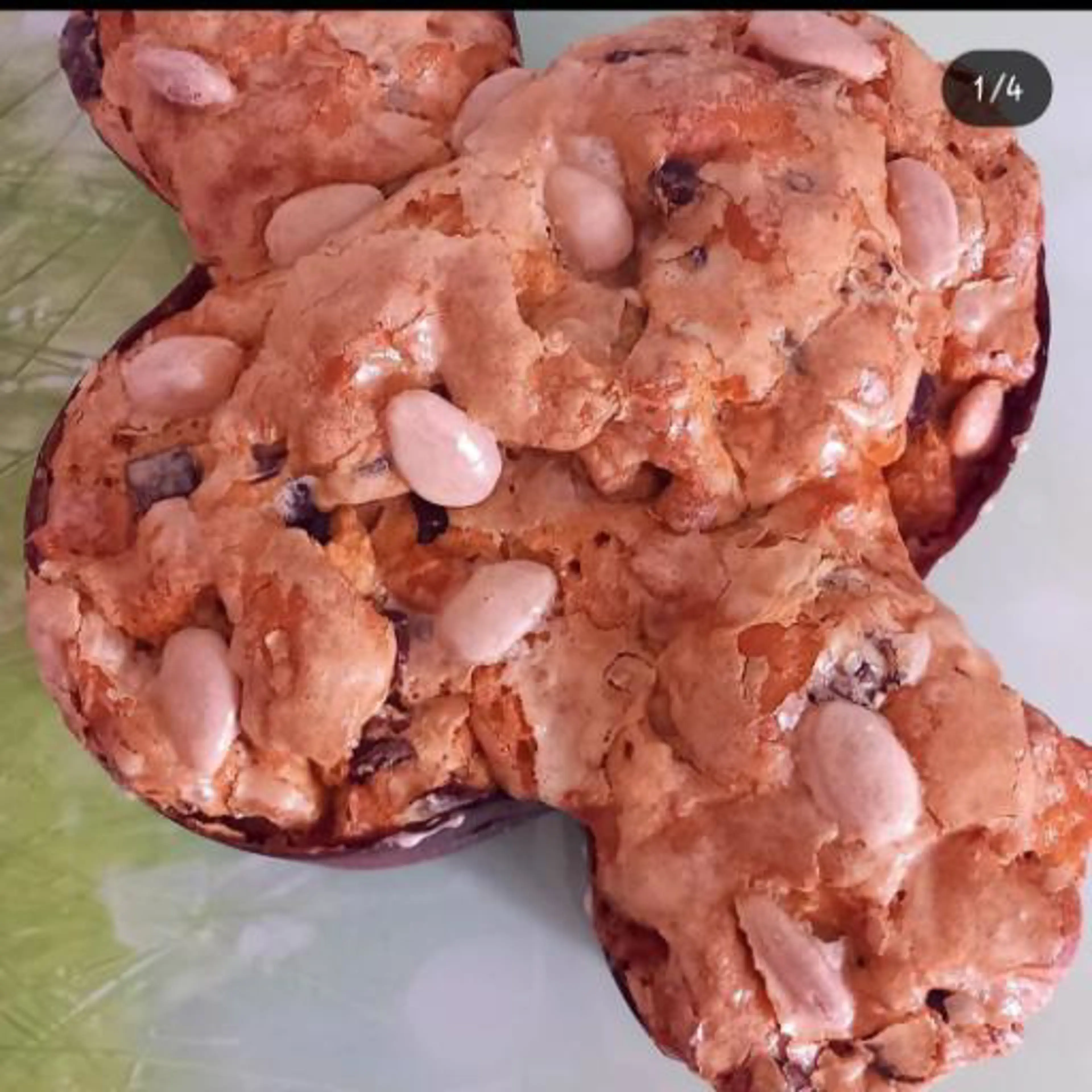 Gluten-free and lactose-free Colomba cake