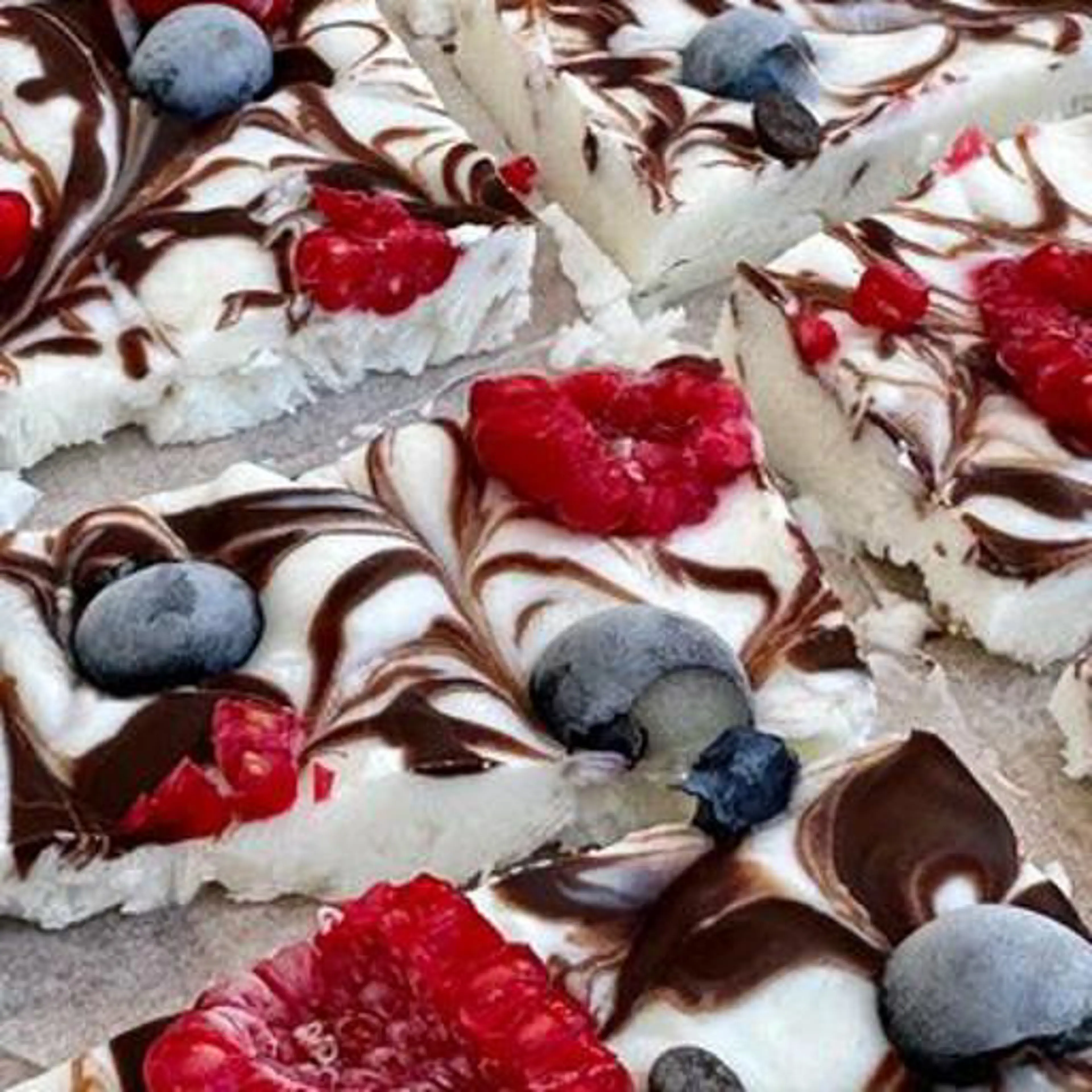 Frozen yogurt bark
