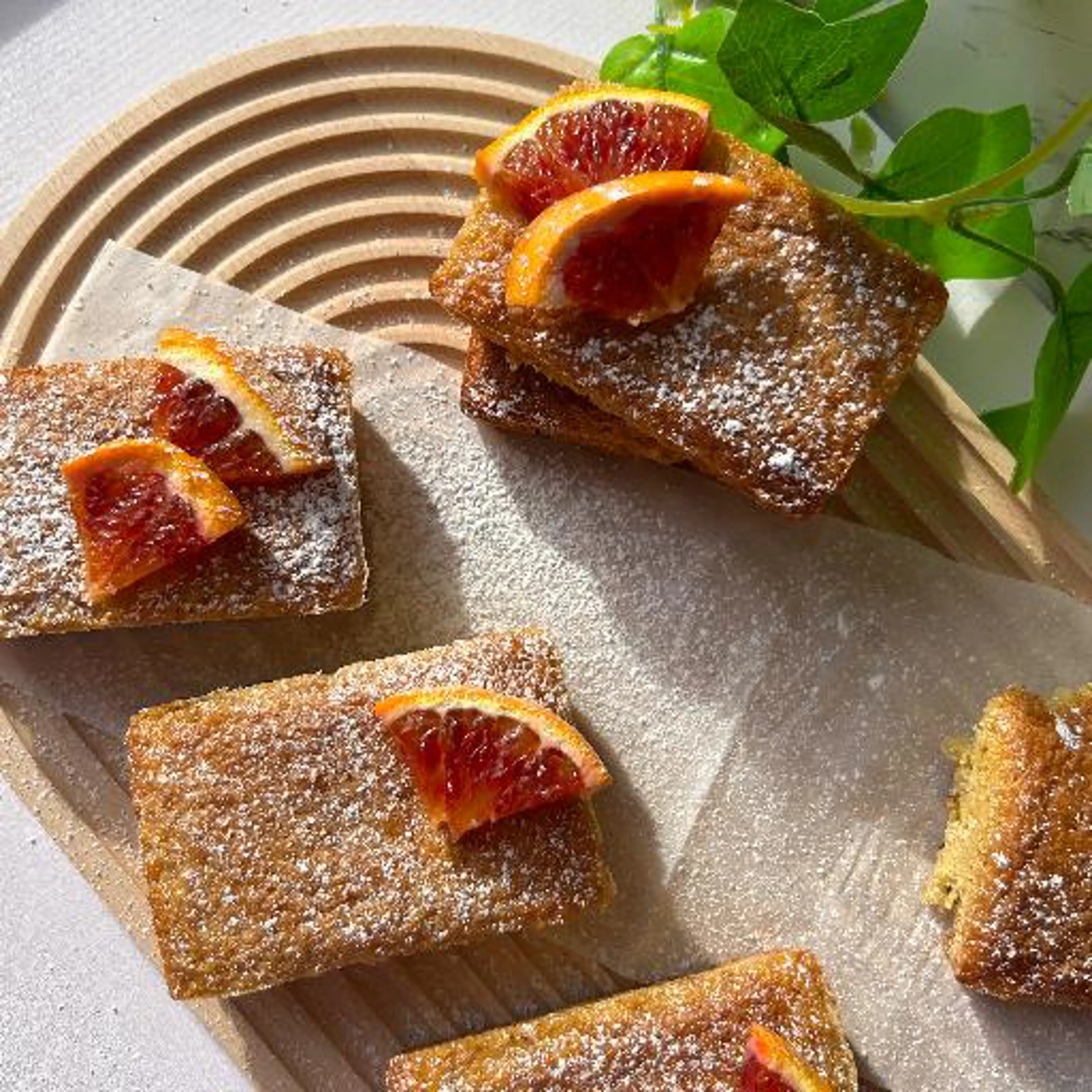 Mini orange loaf cakes