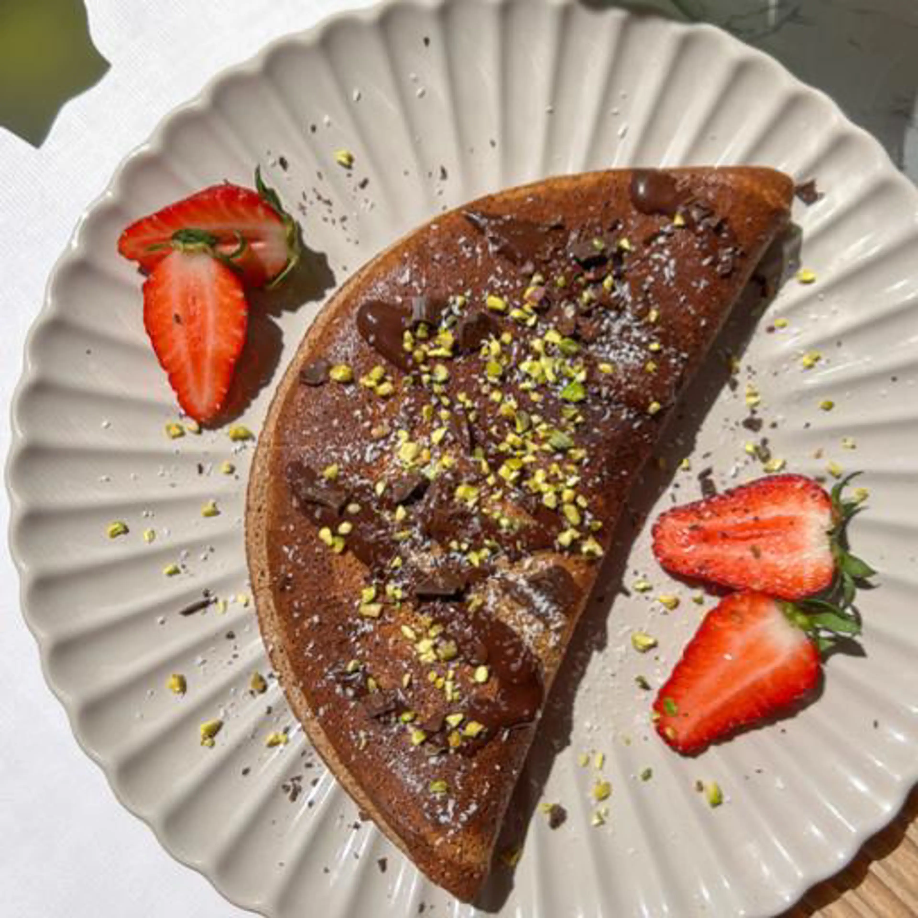 Chocolate fluffy omelette