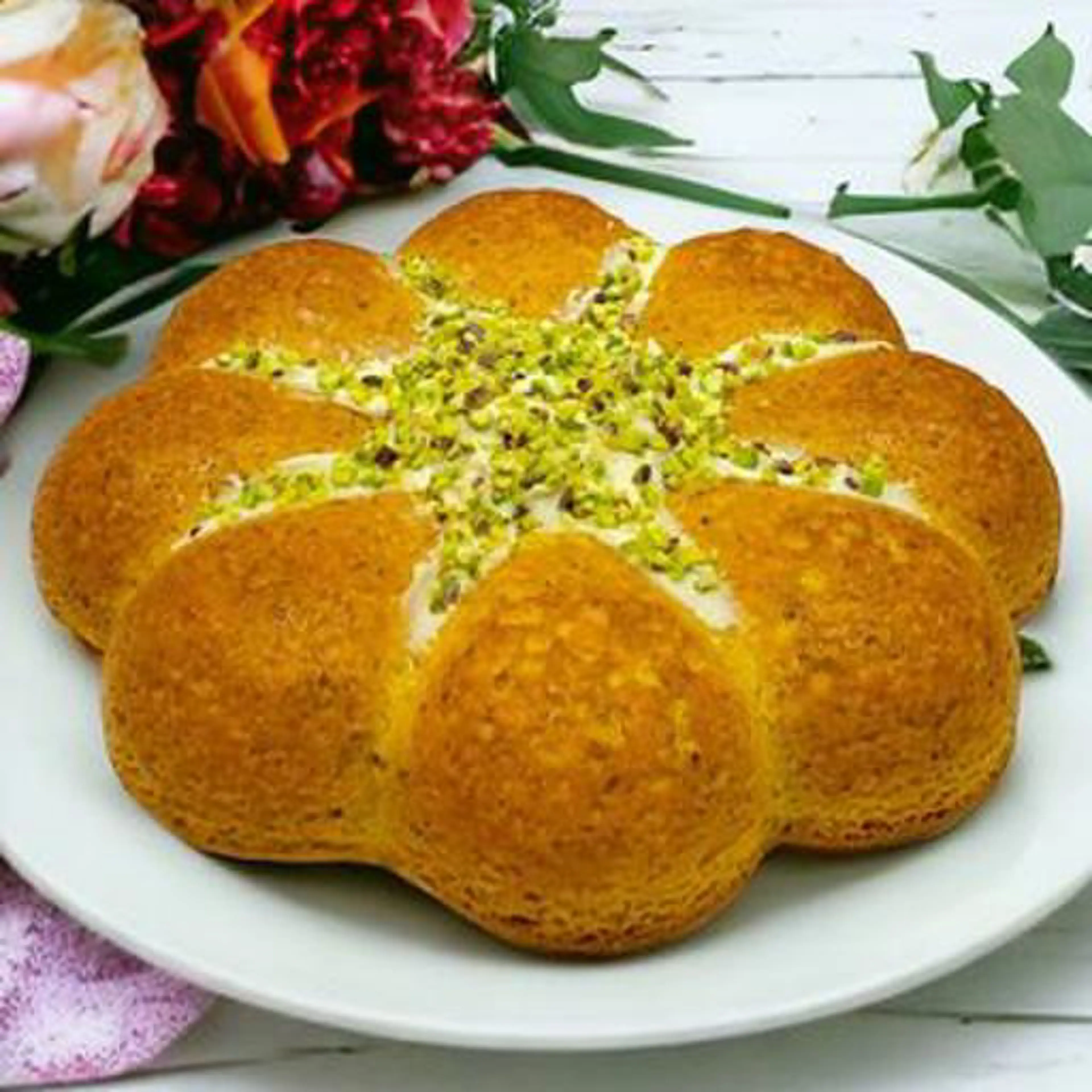 Pistachio carrot cake