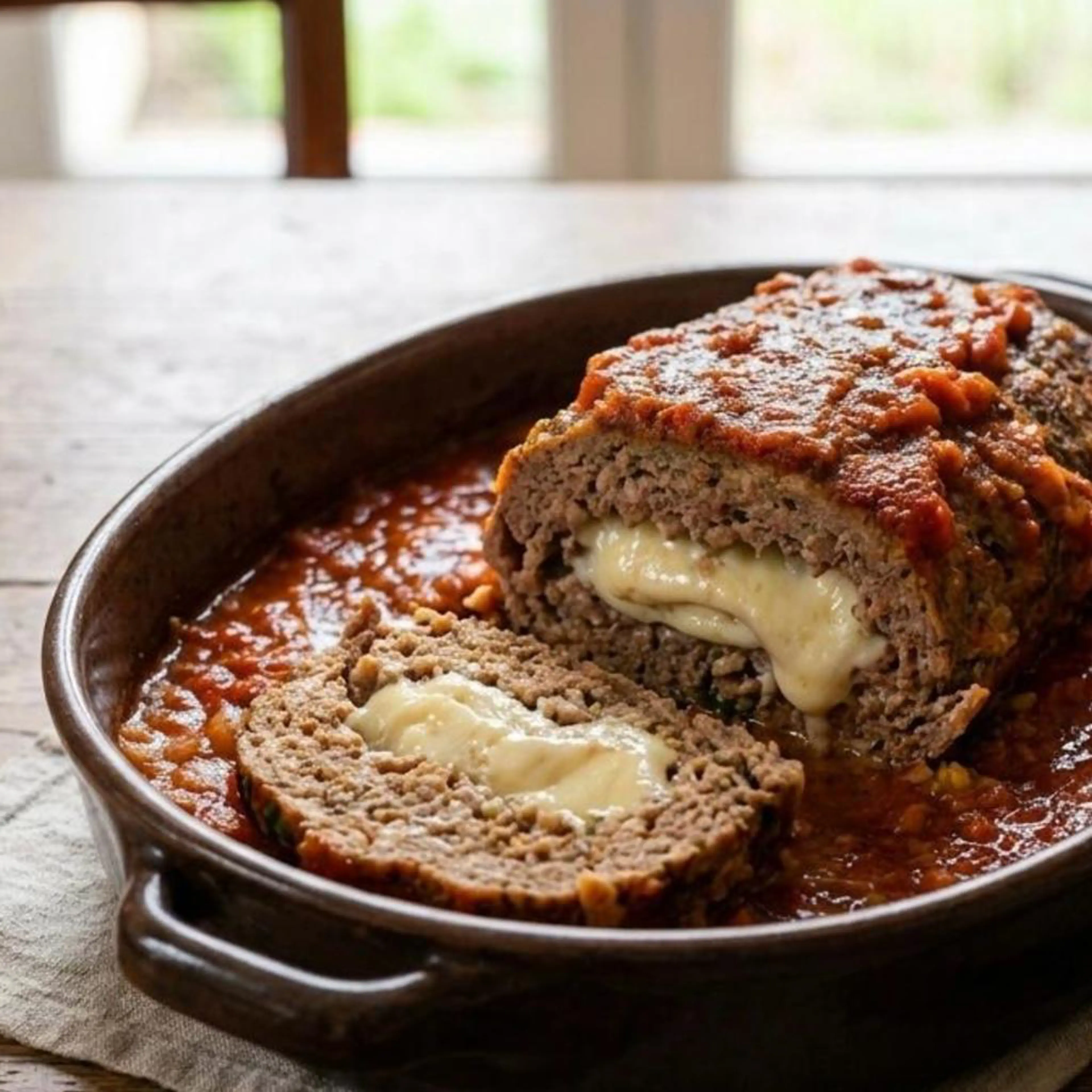 Meatloaf in tomato sauce