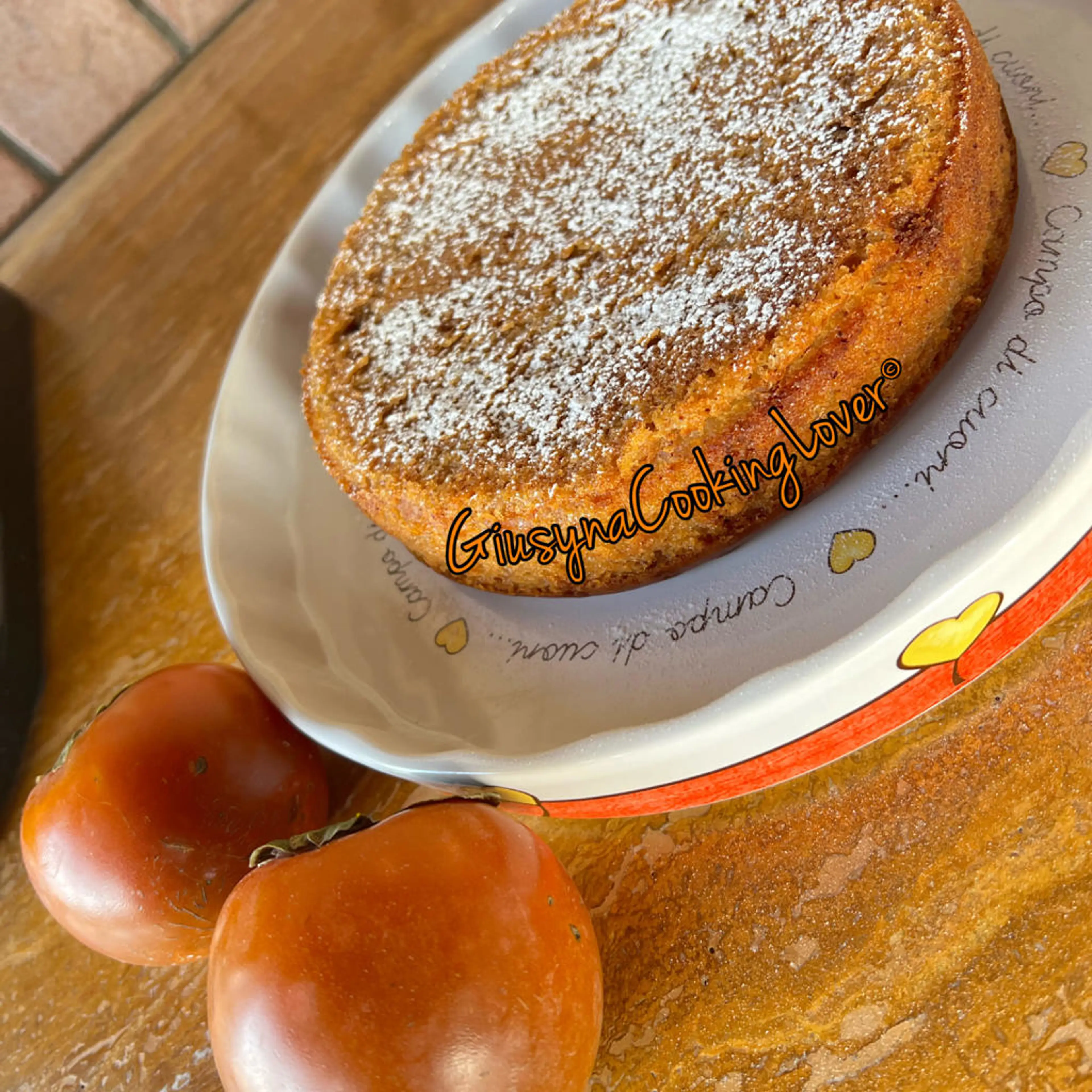 Persimmon cake