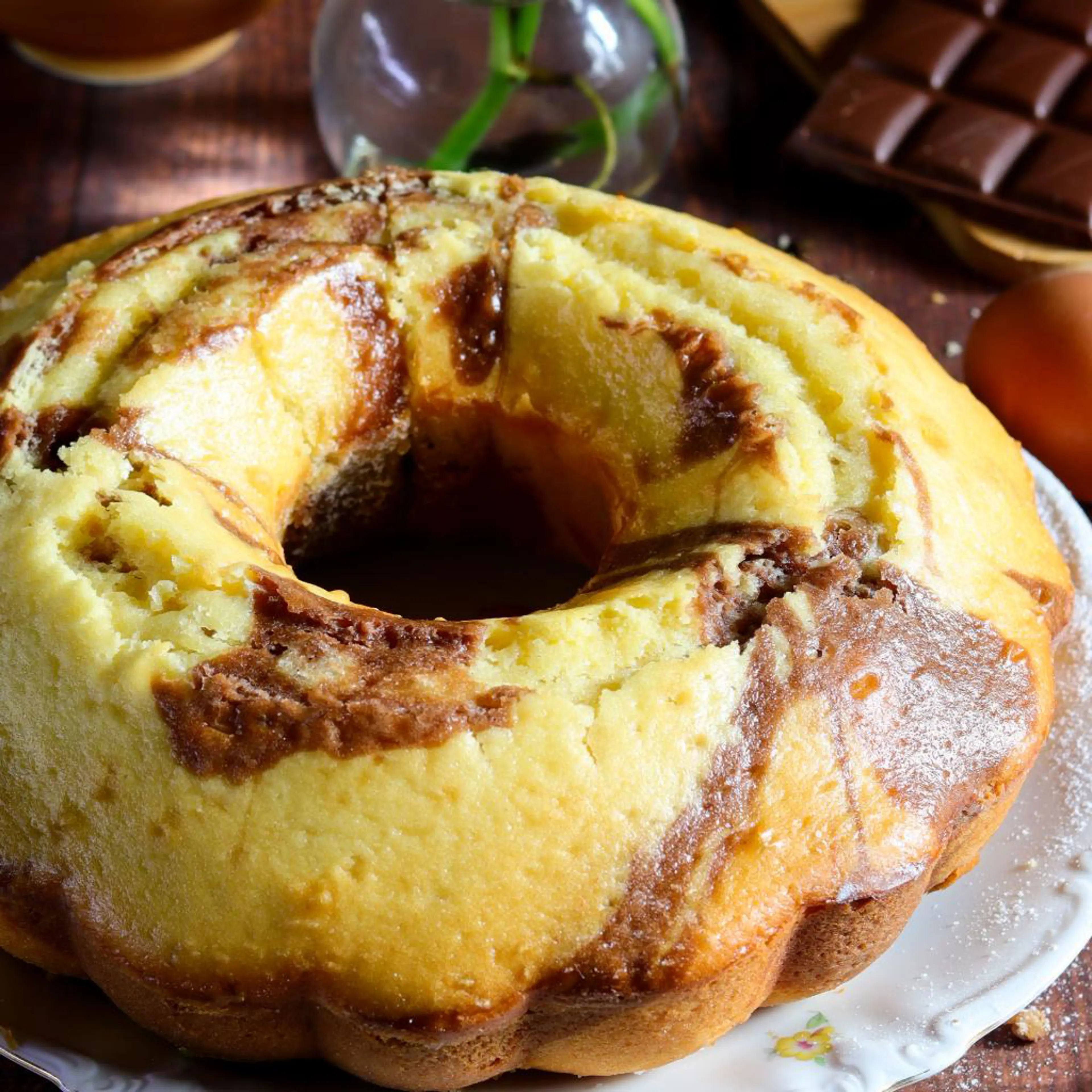 Two-Tone Bundt Cake