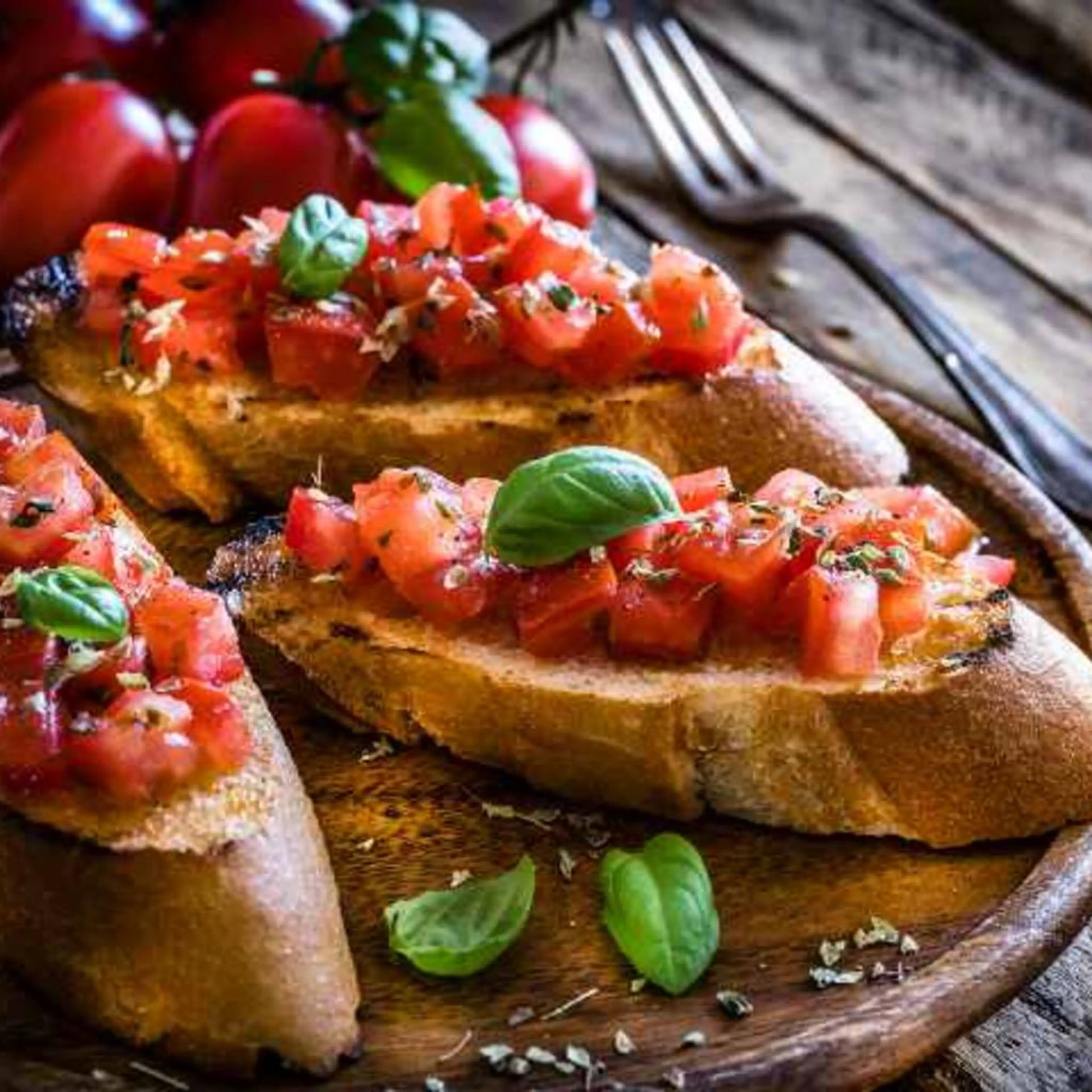 Italian-style bruschetta with BuondiOli oil