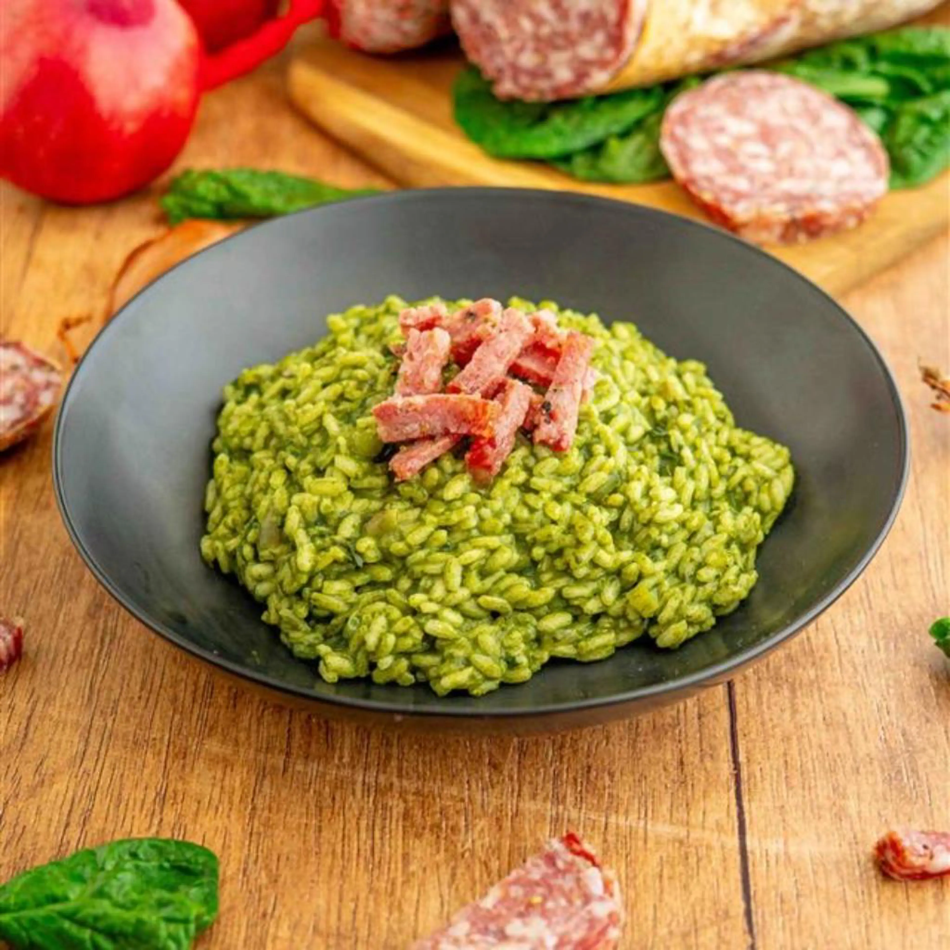 Spinach risotto