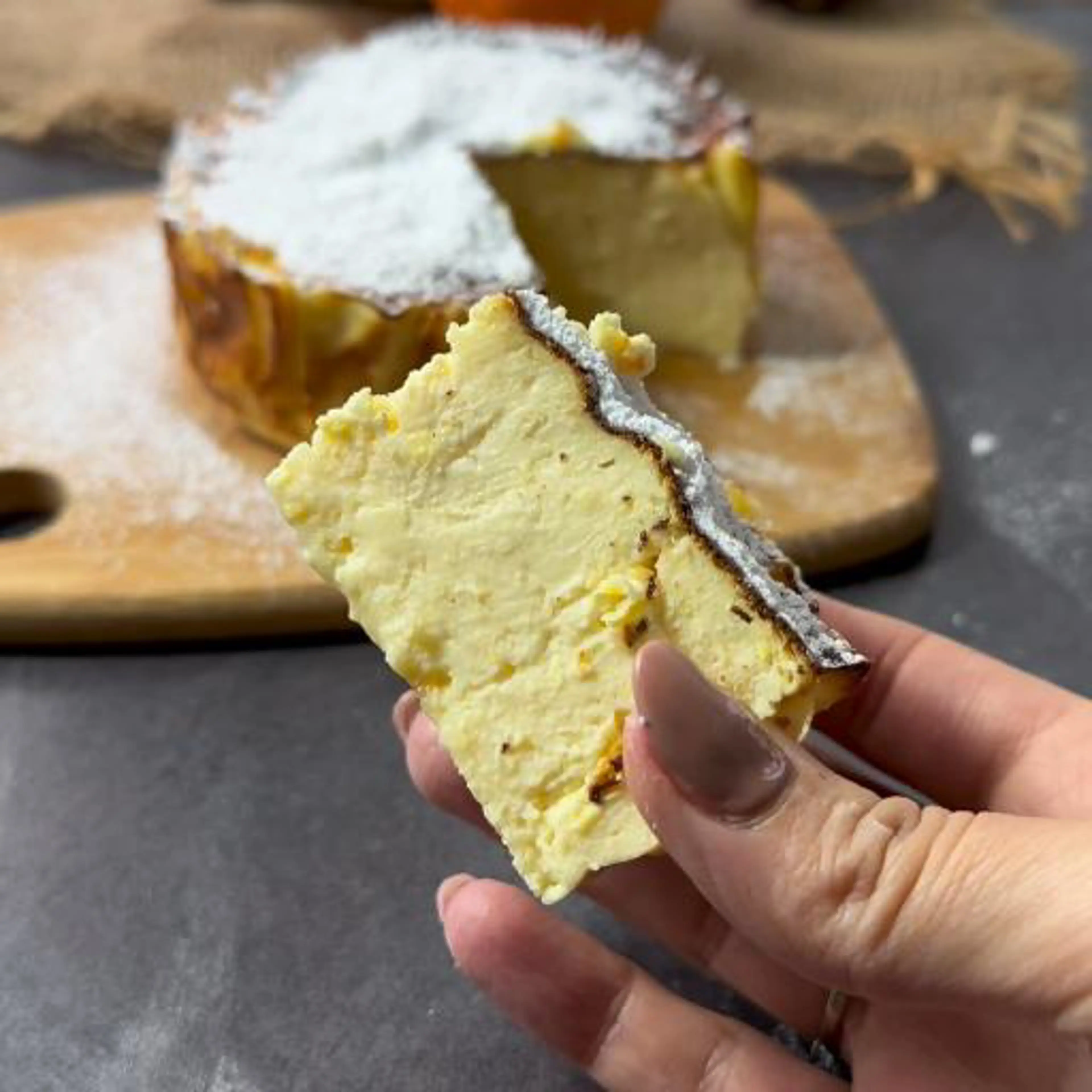 Soft yogurt and orange cake