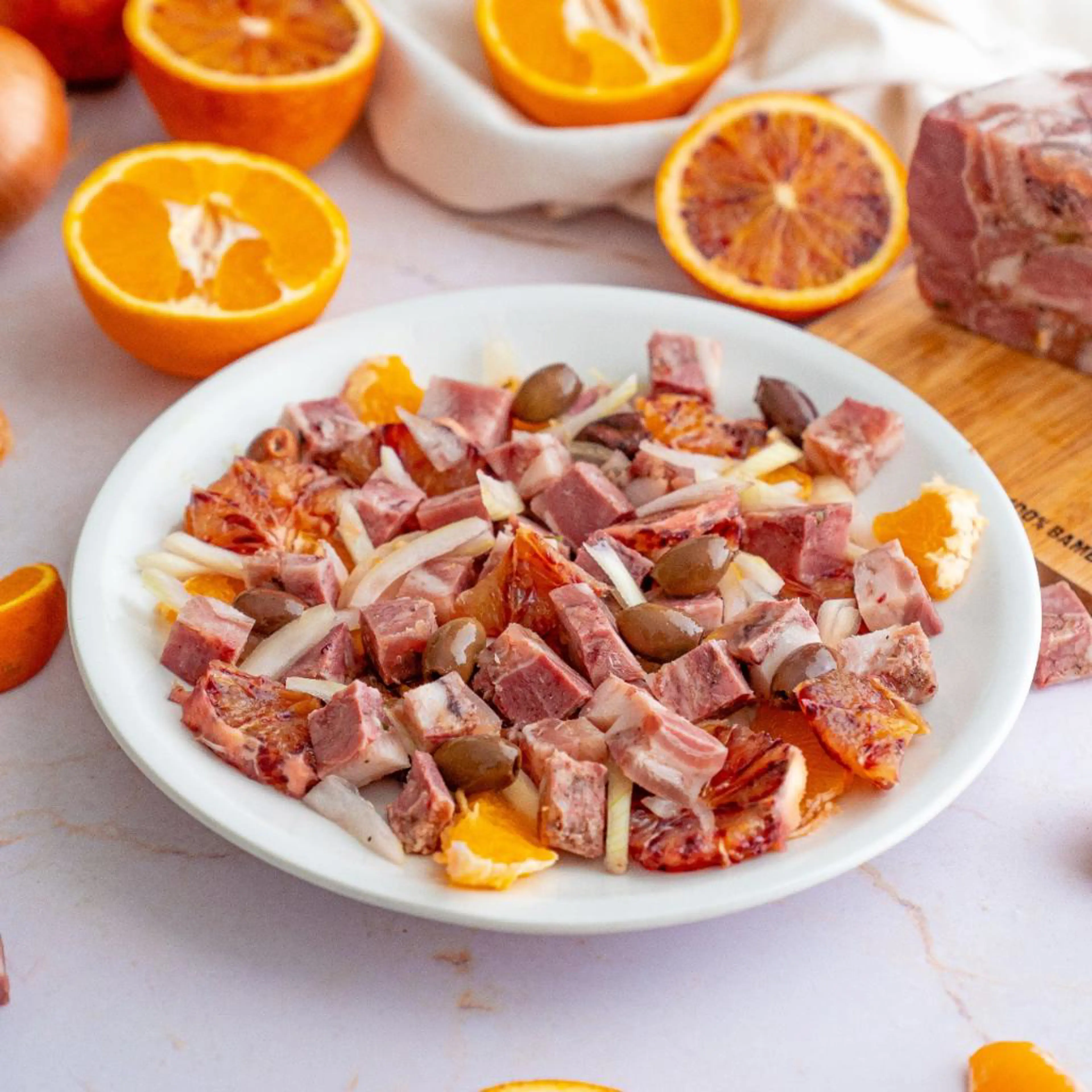 Tuscan soprassata and orange salad