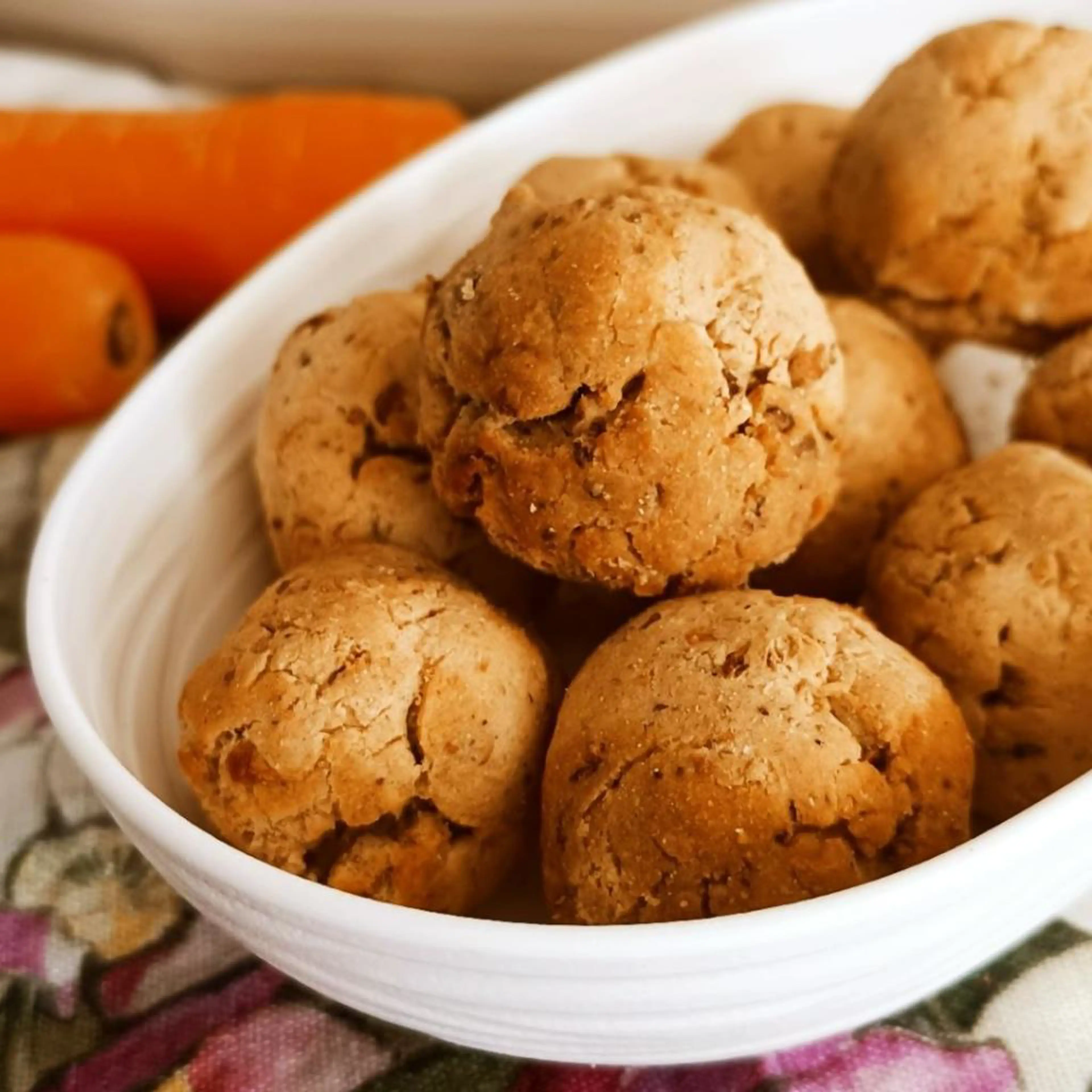 Chickpea falafel with shiitake mushrooms