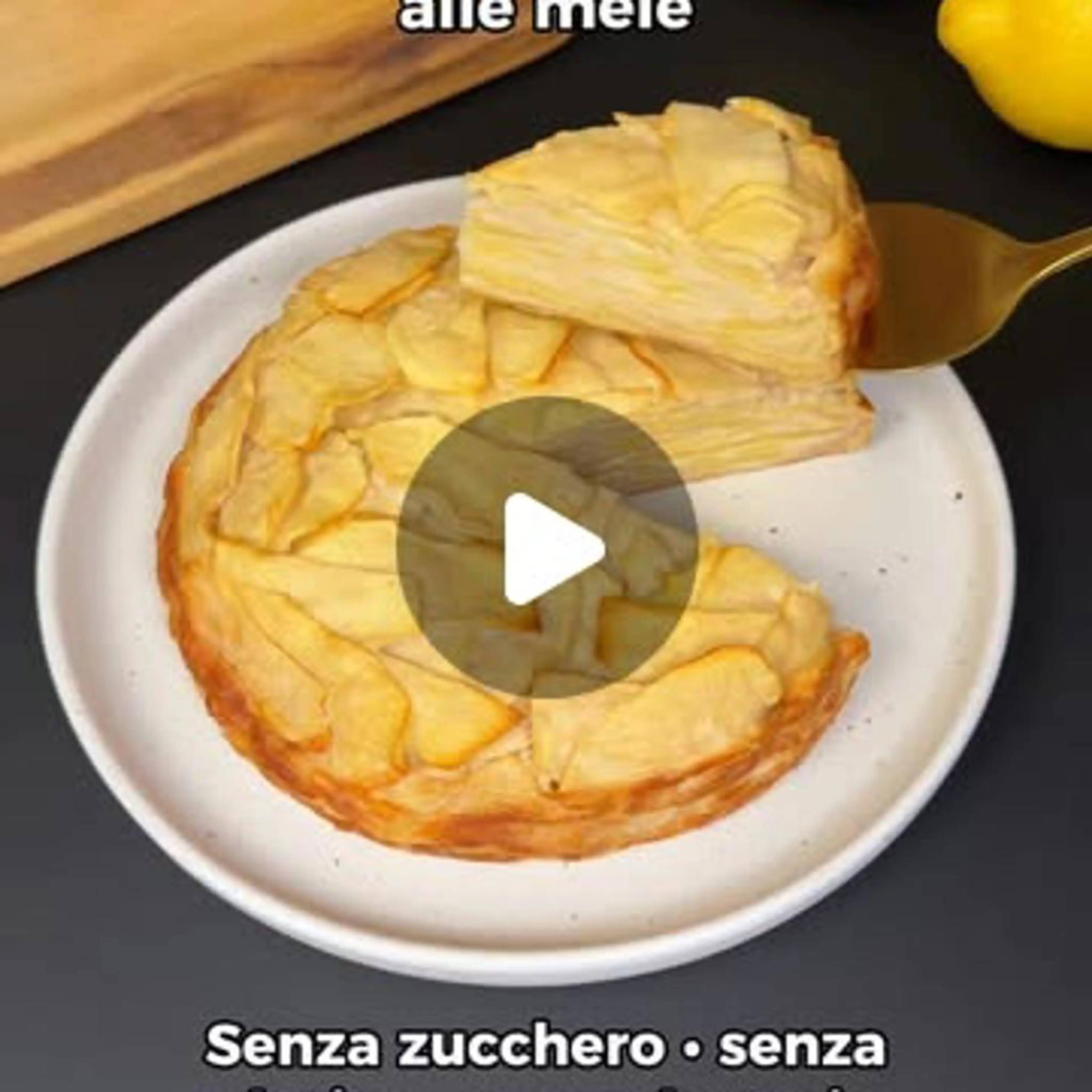 Invisible apple cake