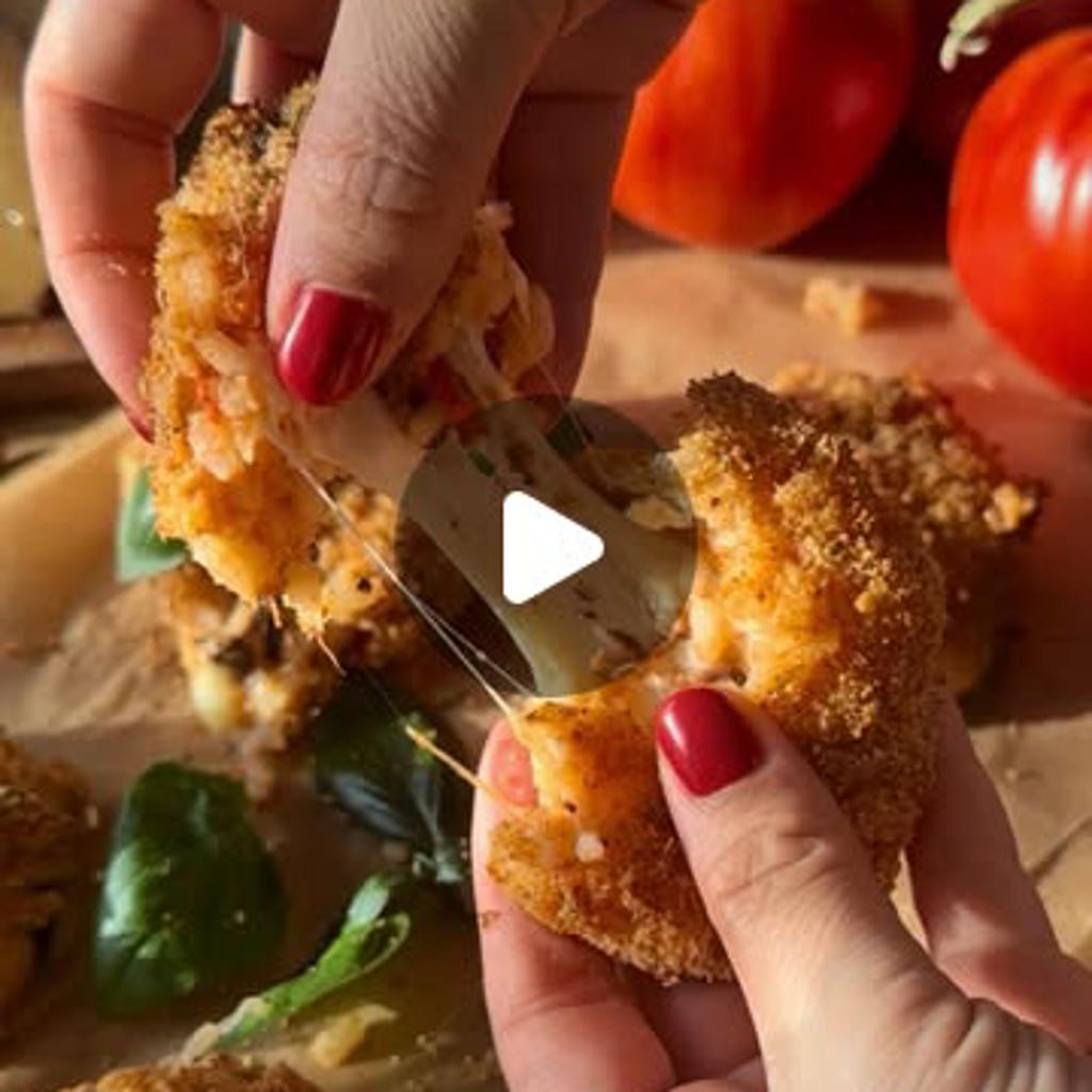 Polpette di risotto filanti