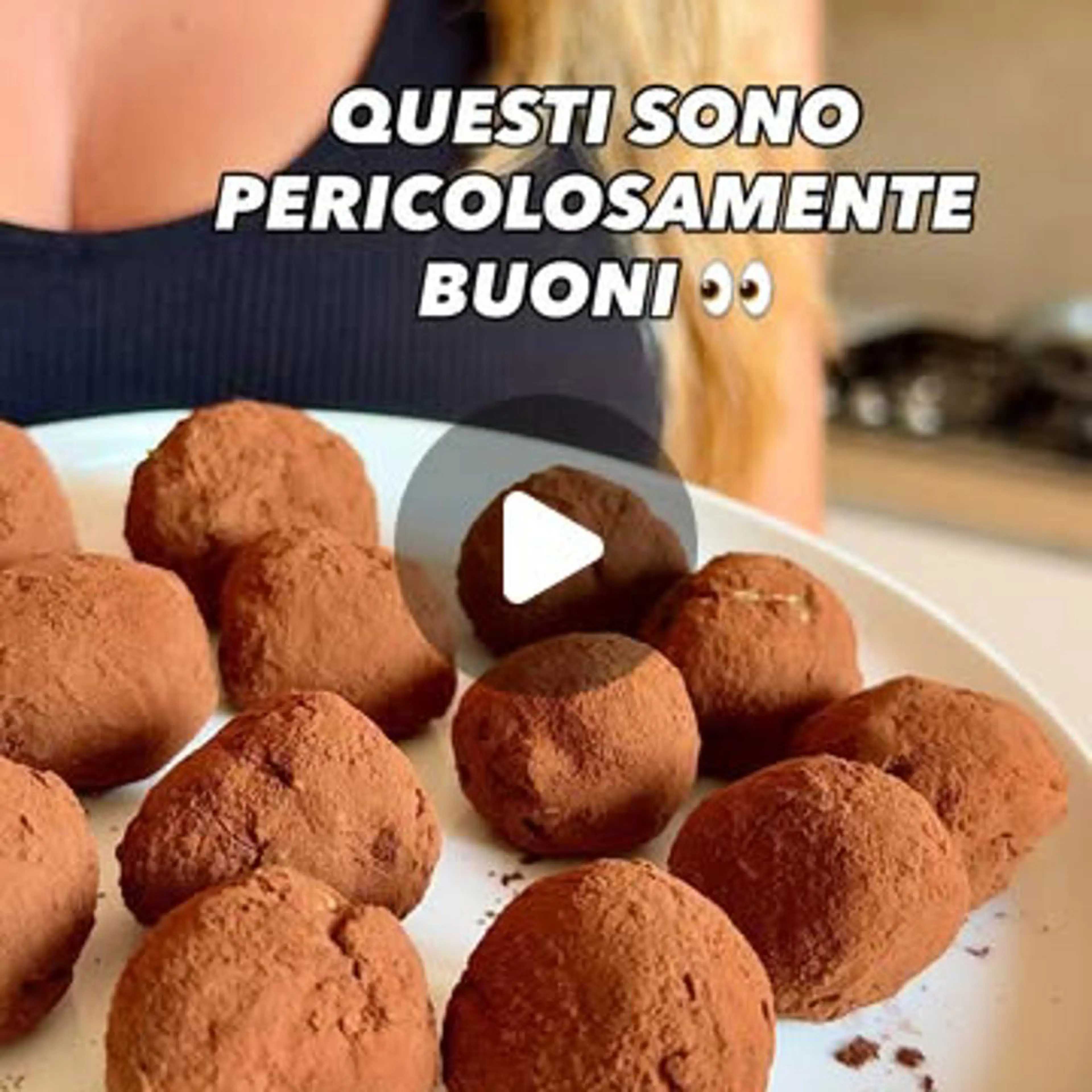 Coffee truffles with oat flour and Greek yogurt