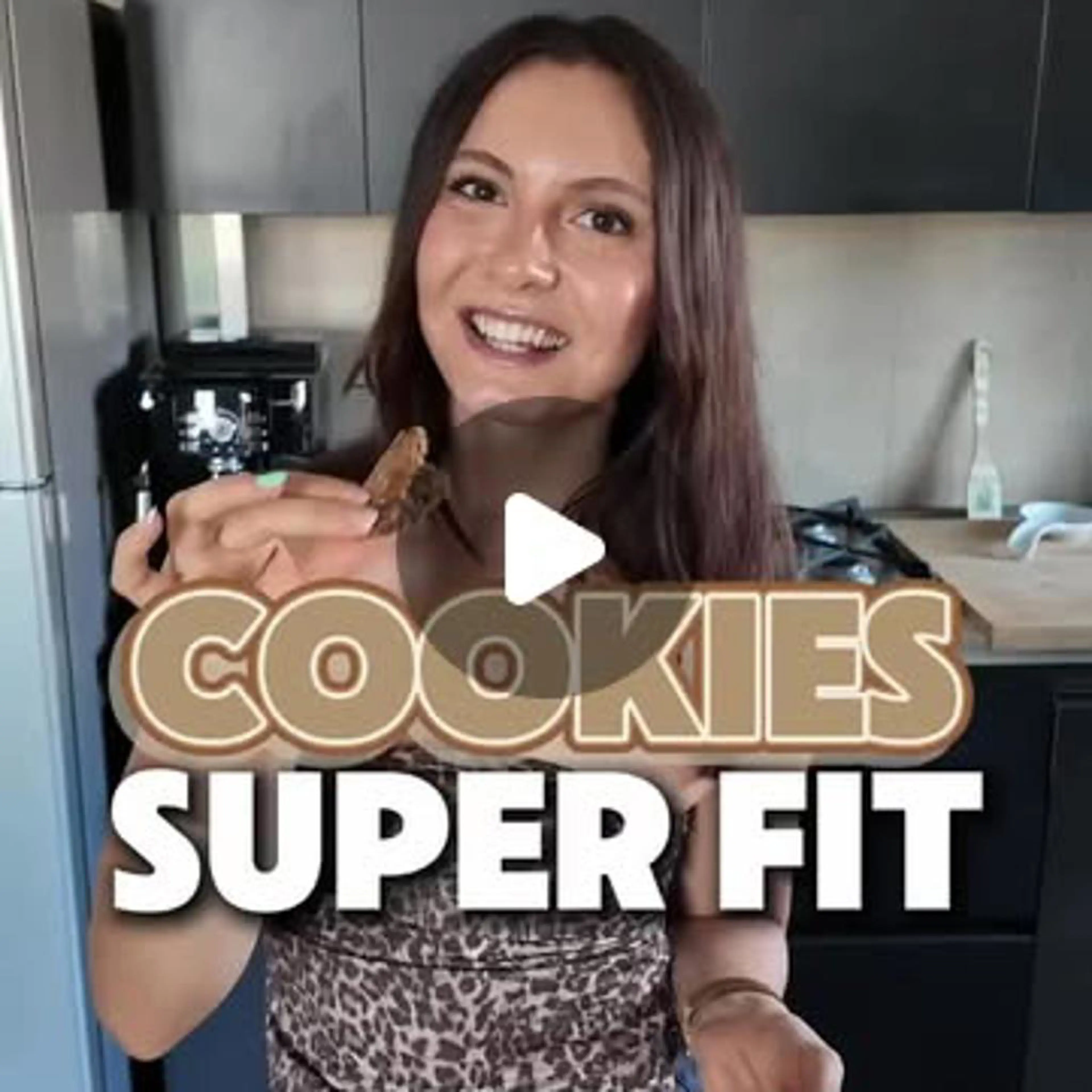 Cocoa, hazelnut, and peanut butter fit cookies