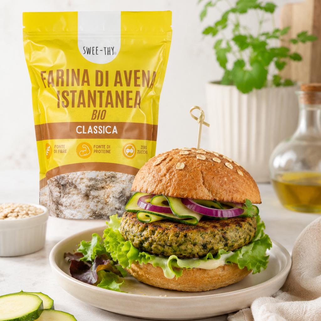 Burger di zucchine e avena