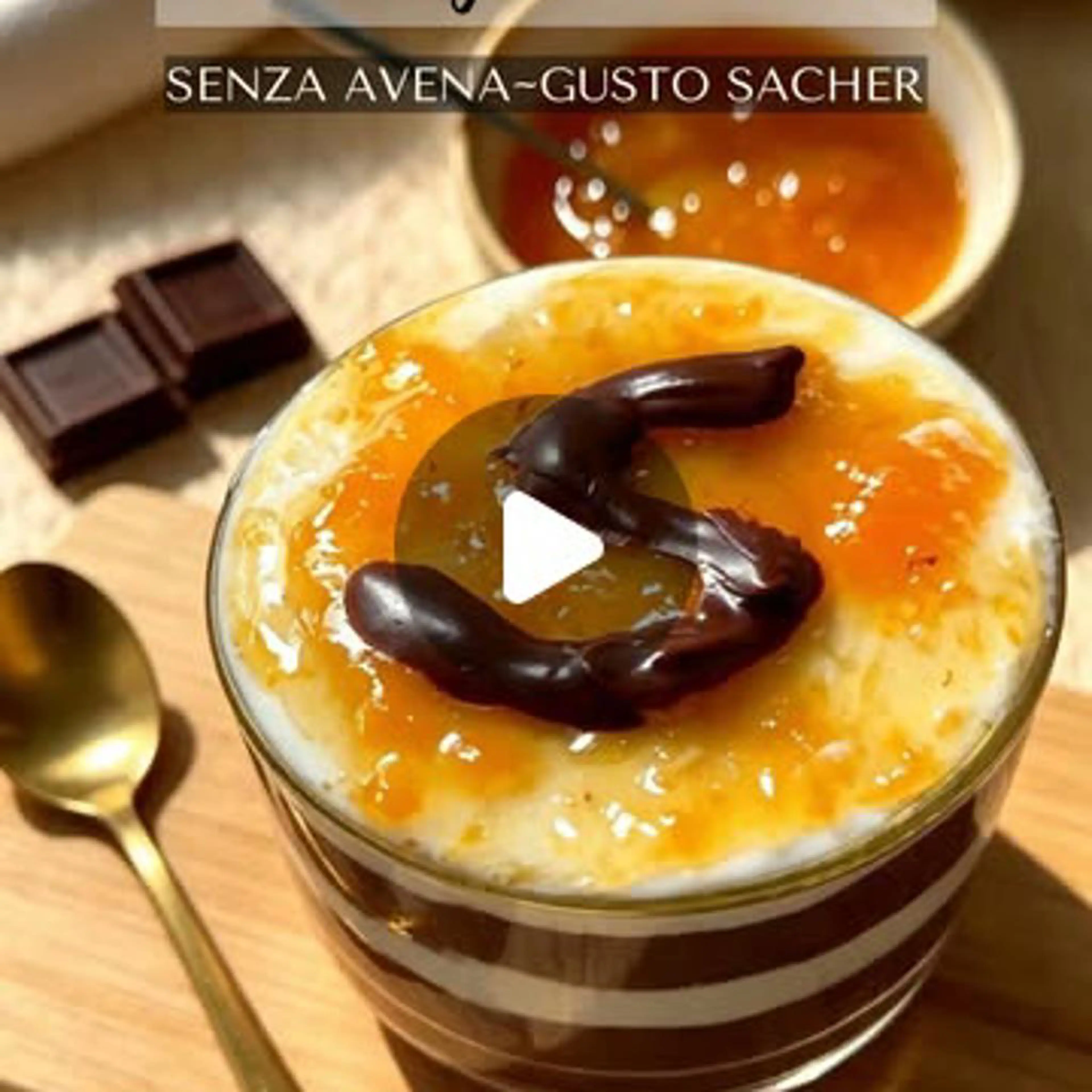 Chocolate and Apricot Layered Porridge Inspired by Sacher