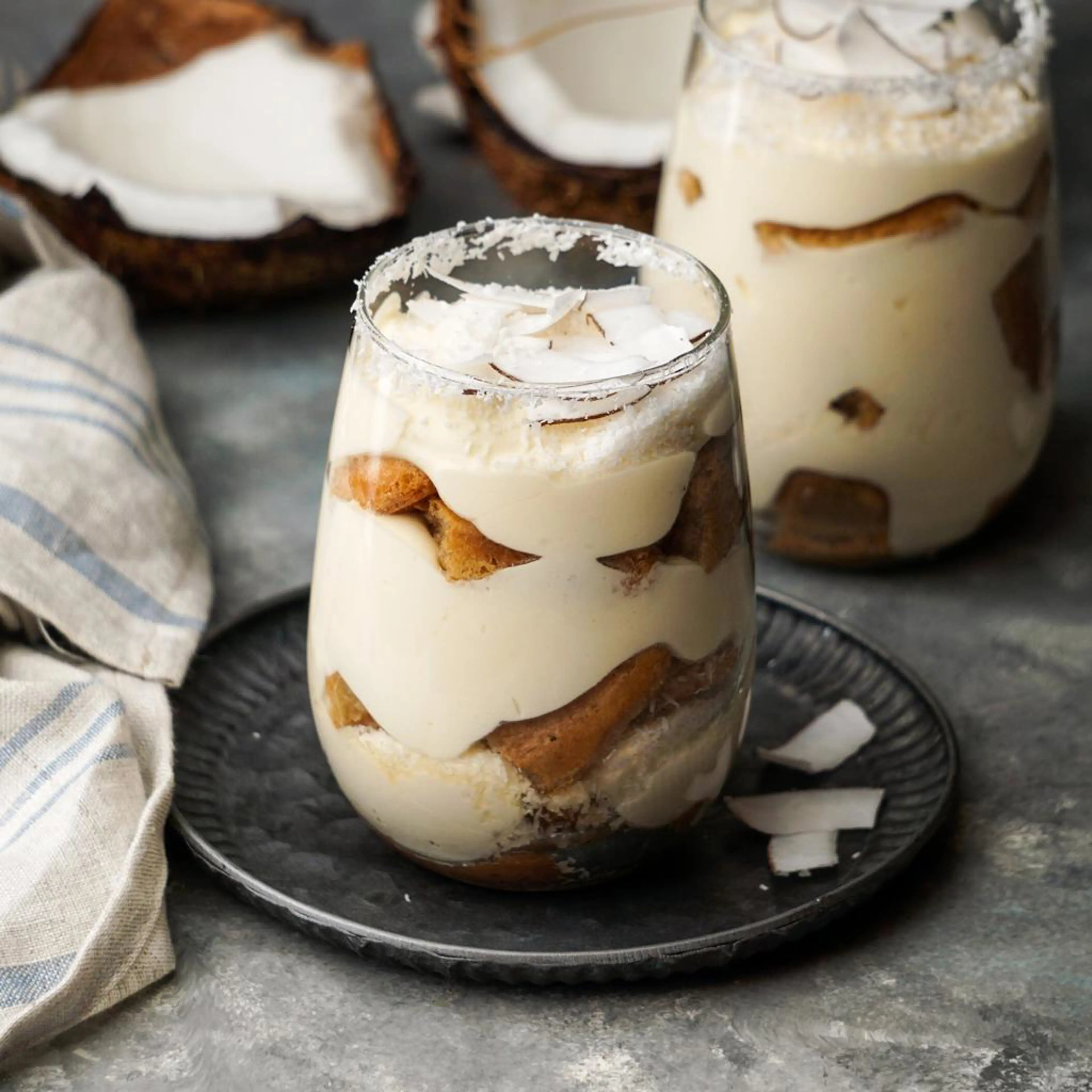 코코넛과 Nutella 디저트