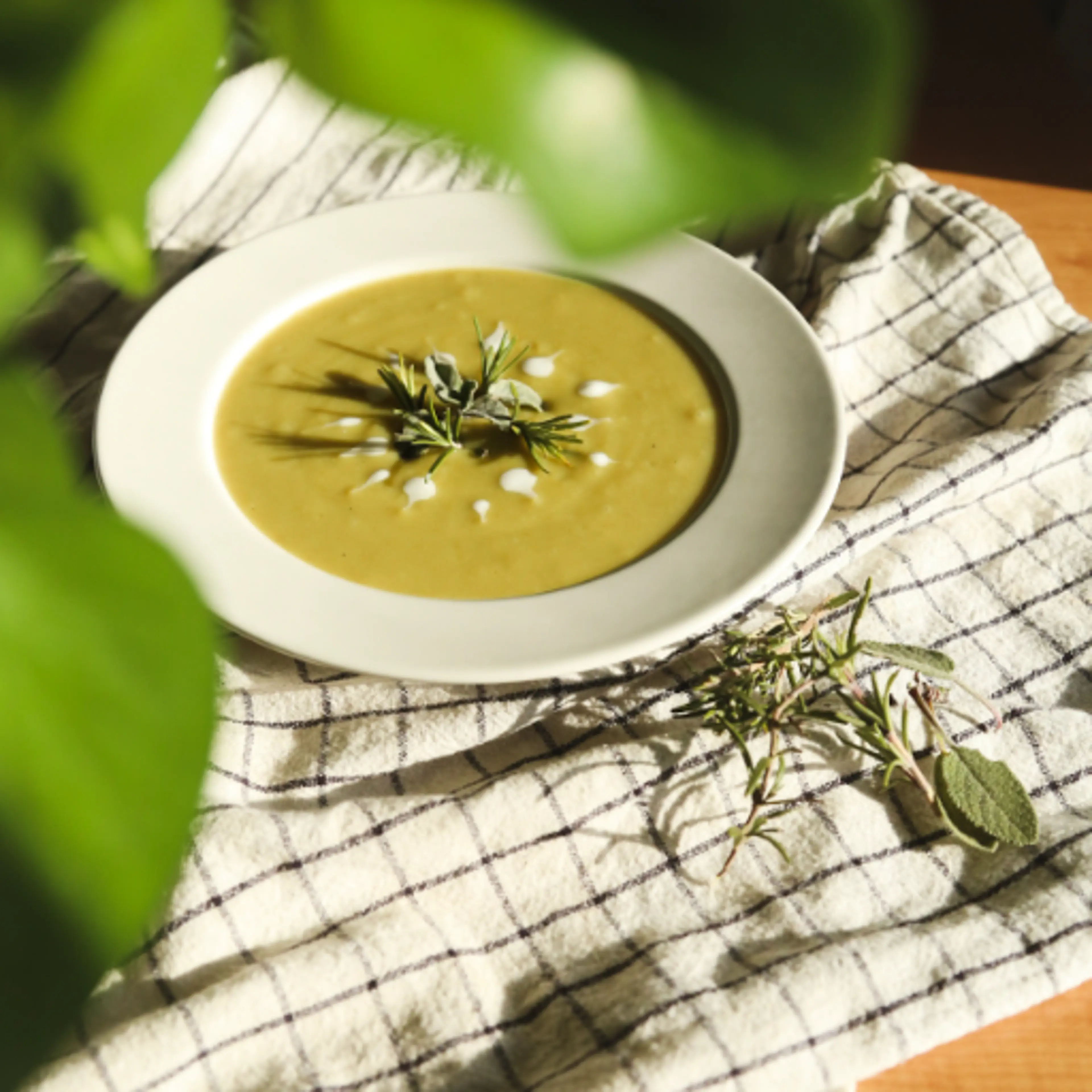 Savoy cabbage and potato soup