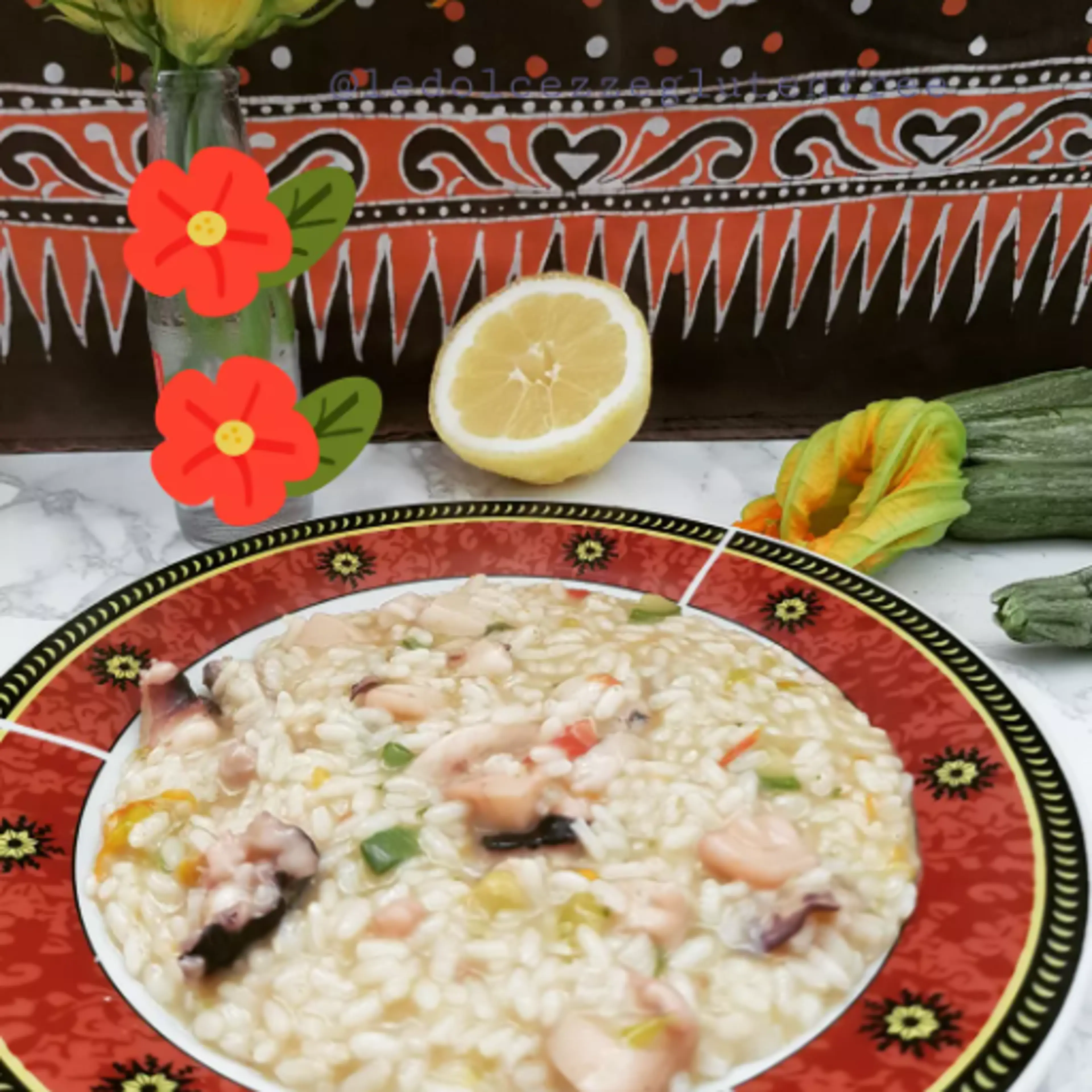 Risotto aux seiches et courgettes