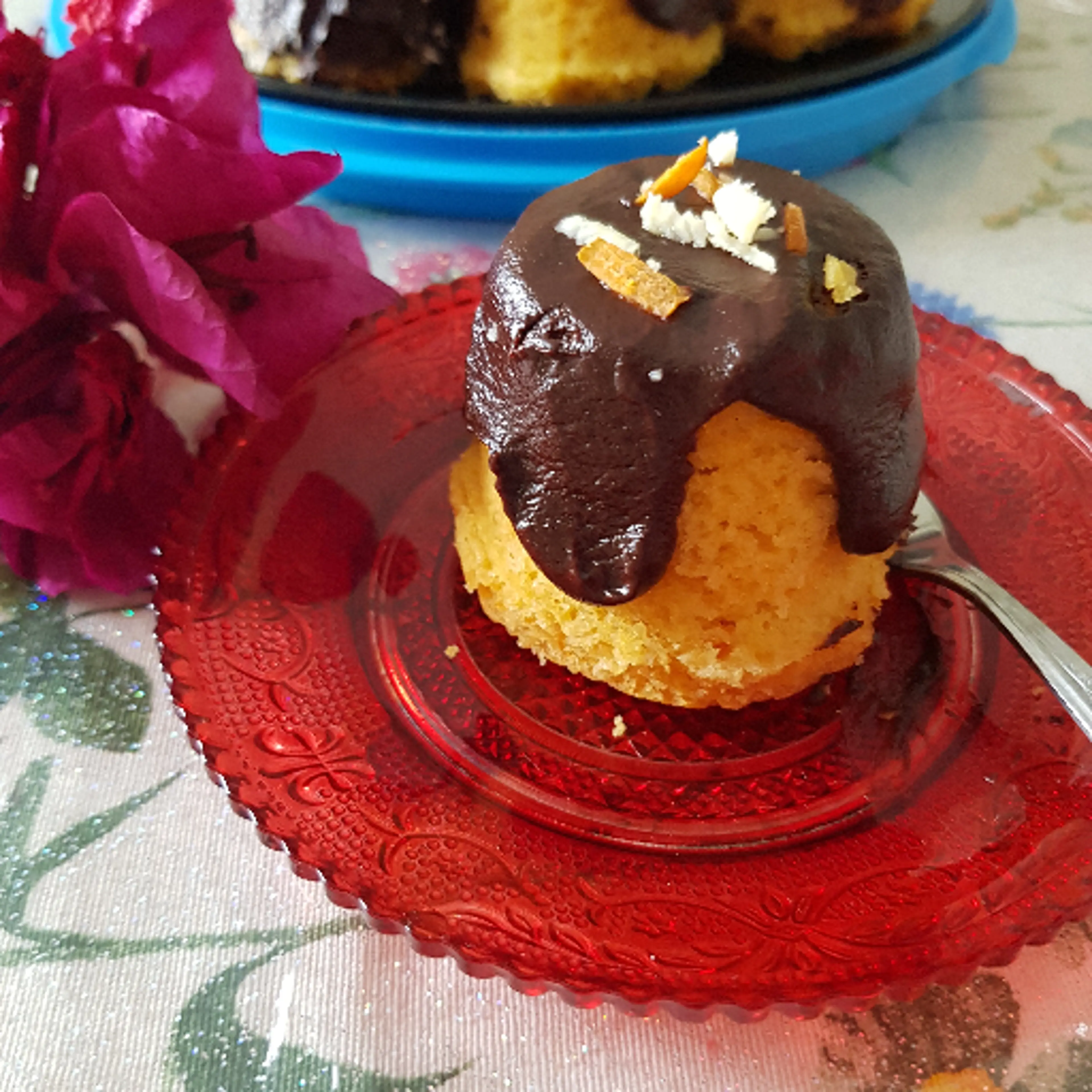 Almond, carrot and orange muffins.