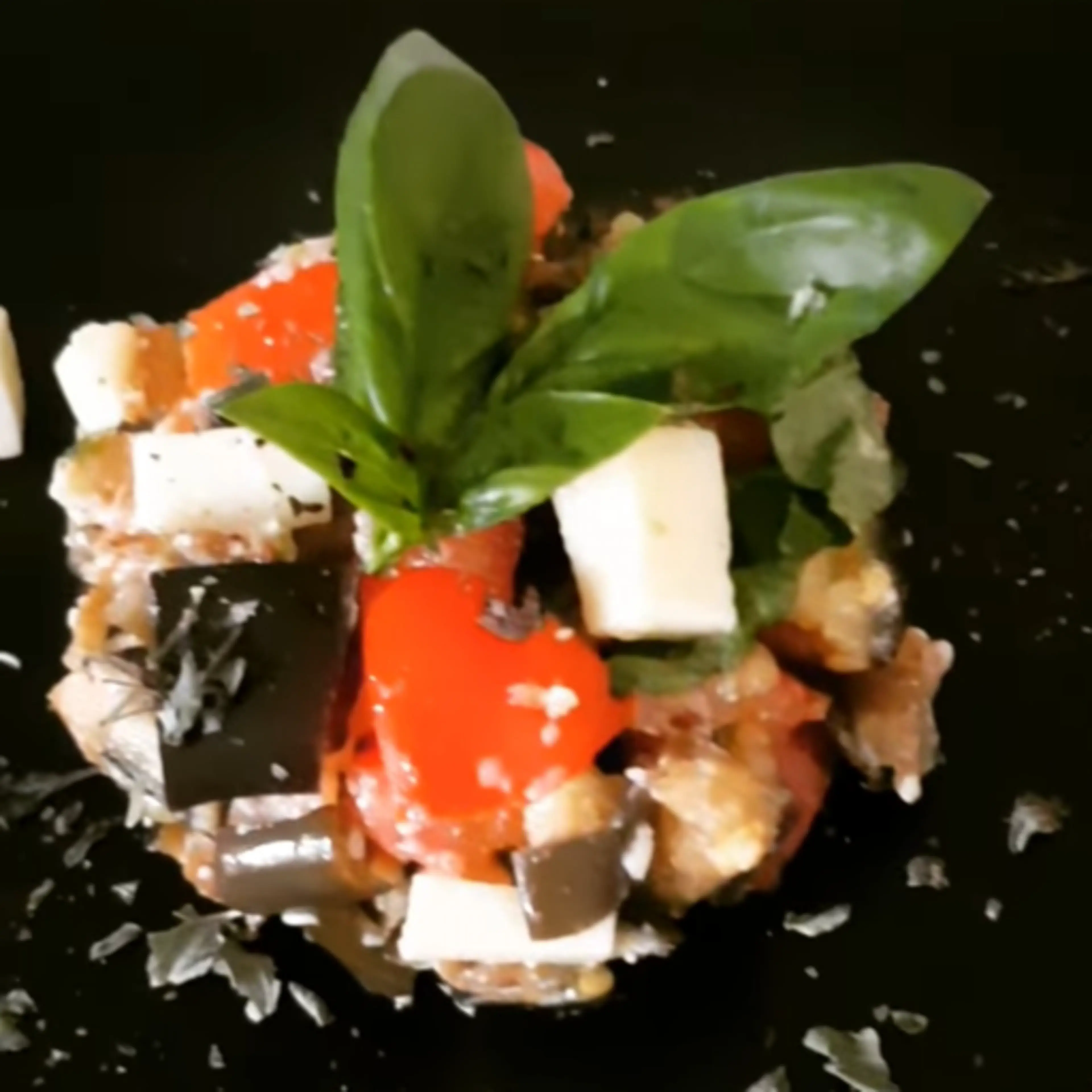 Organic eggplant caponata