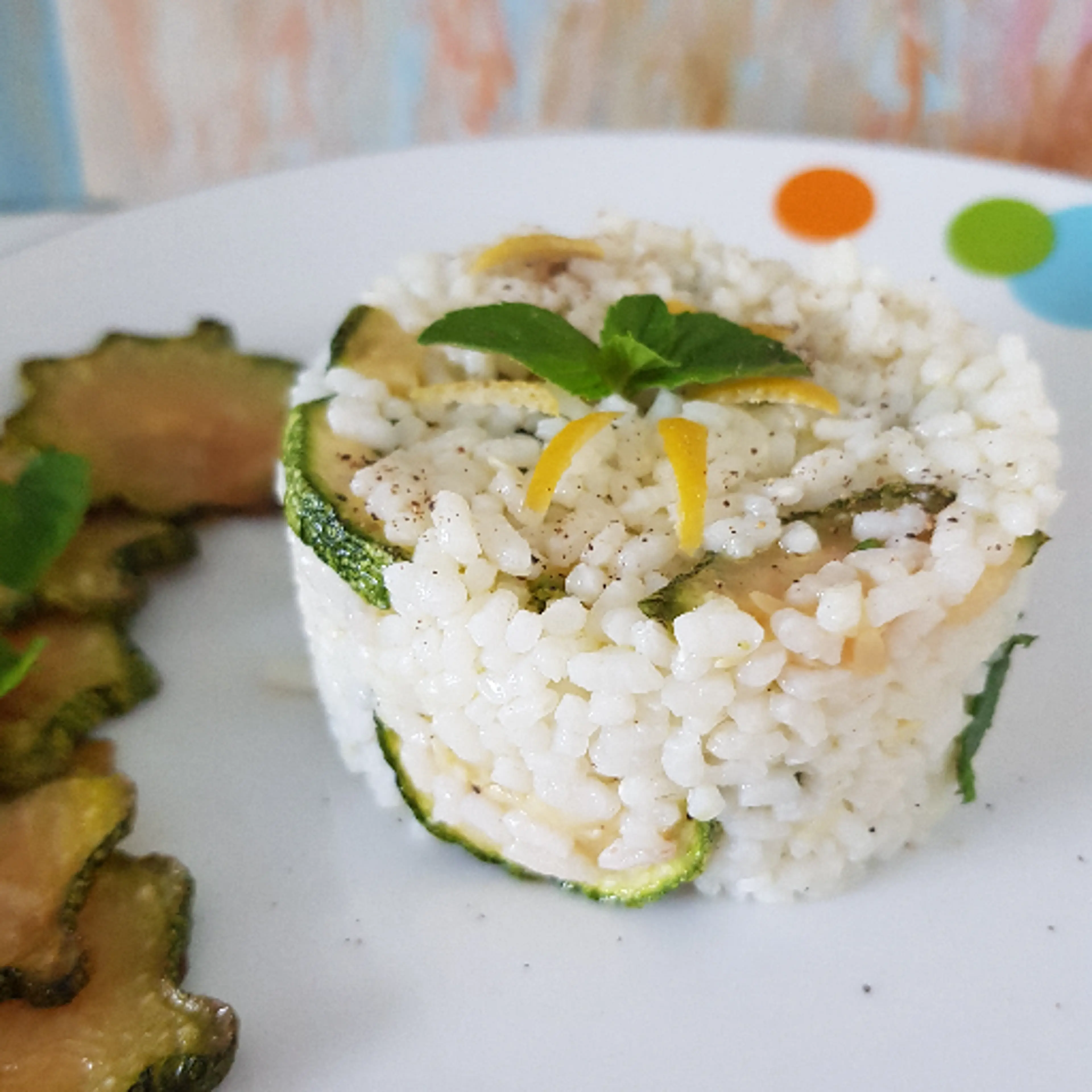 Cold rice with Scapece-style zucchini