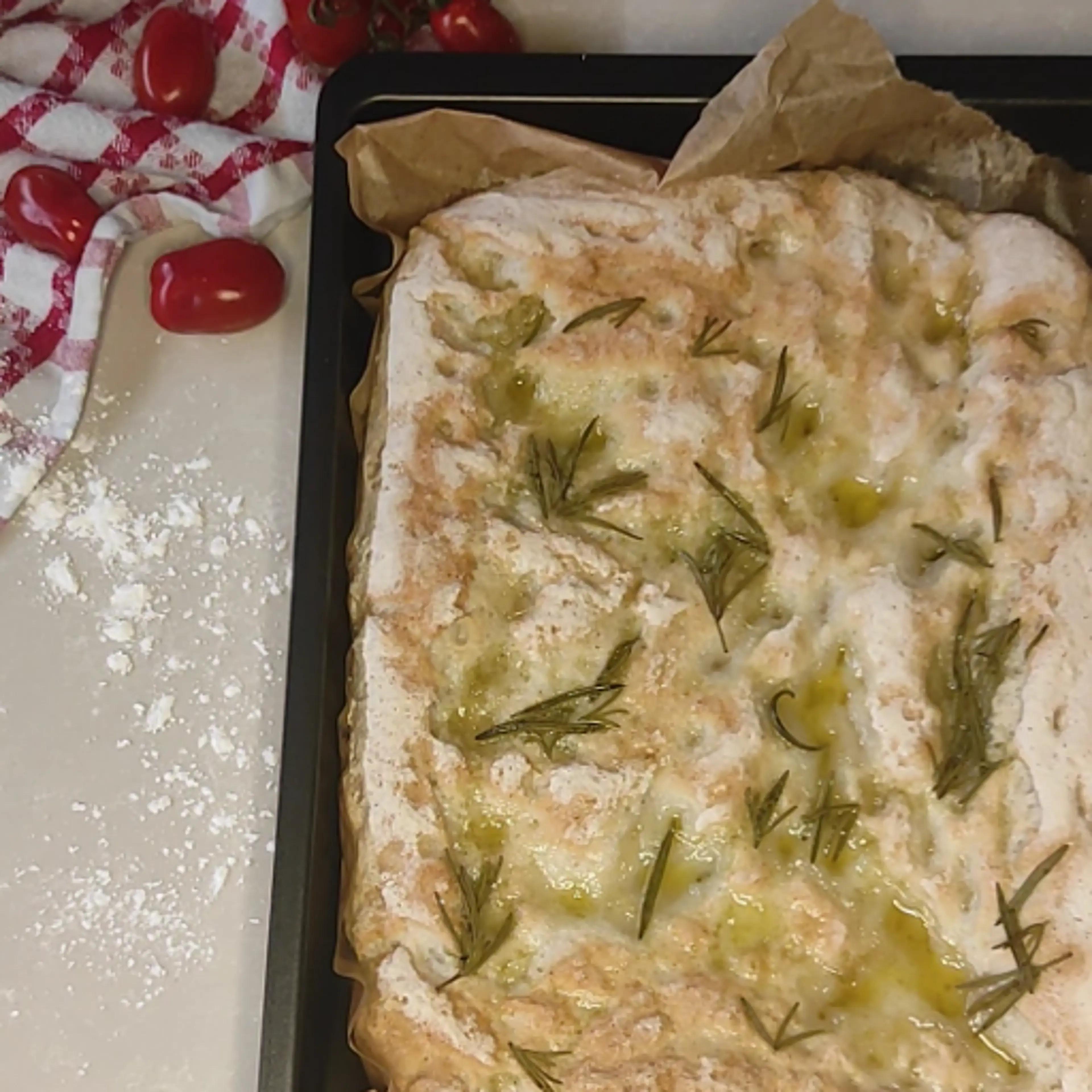 Quick gluten-free focaccia