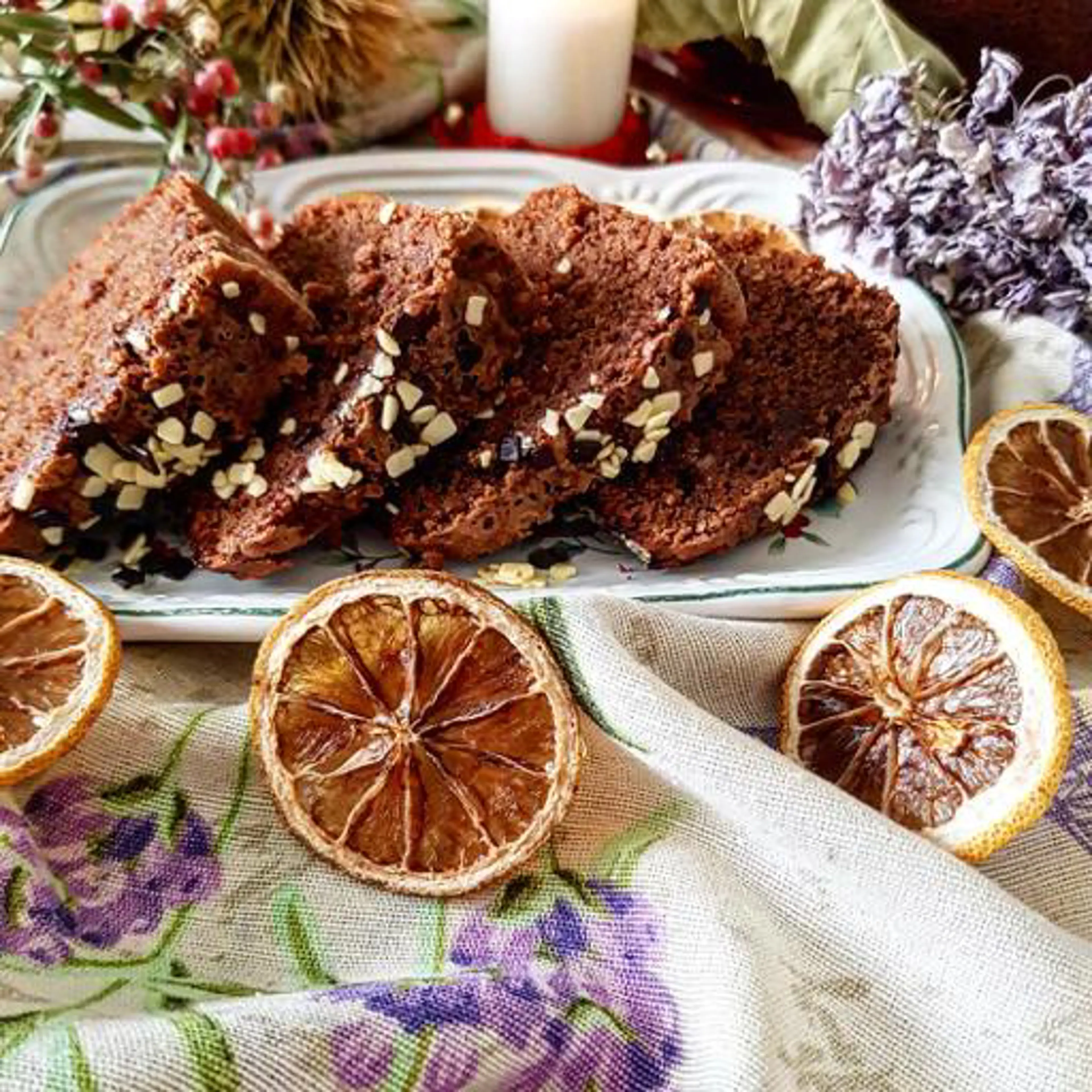 Super soft chocolate and almond bundt cake